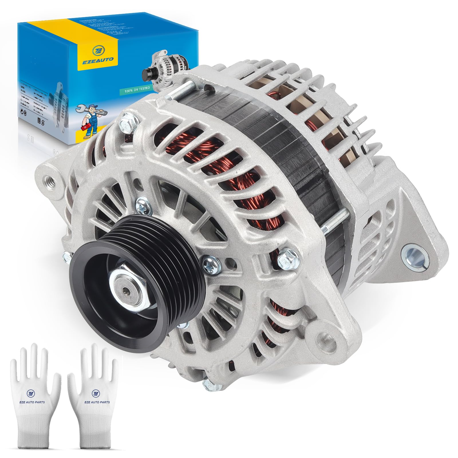 Ezexpreze Alternator fit 2007 2008 2009 2010 Nissan Altima, 2009 2010 for Nissan Maxima, 2009-2014 for Nissan Murano, 2011-2017 Nissan Quest OE