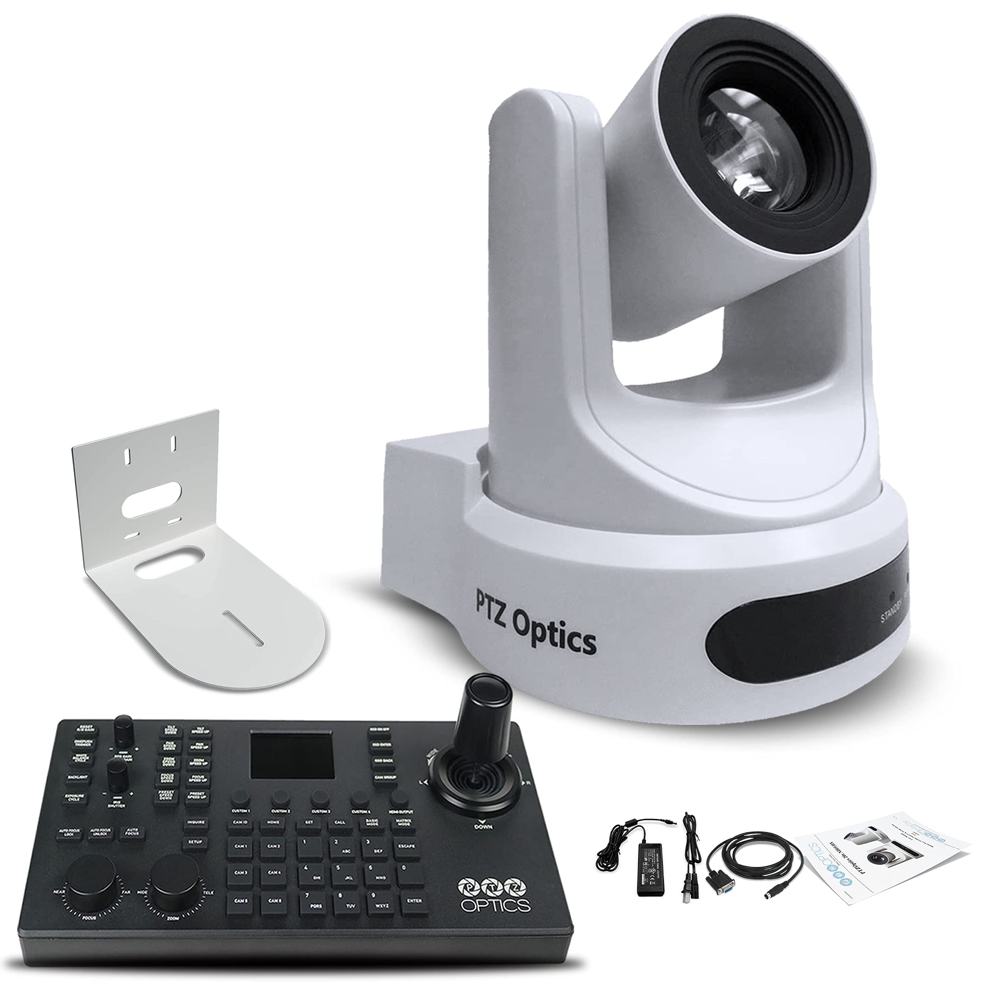 Buy PTZOptics 20xSDI Gen2 Live Streaming Camera (White) (PT20XSDIWH