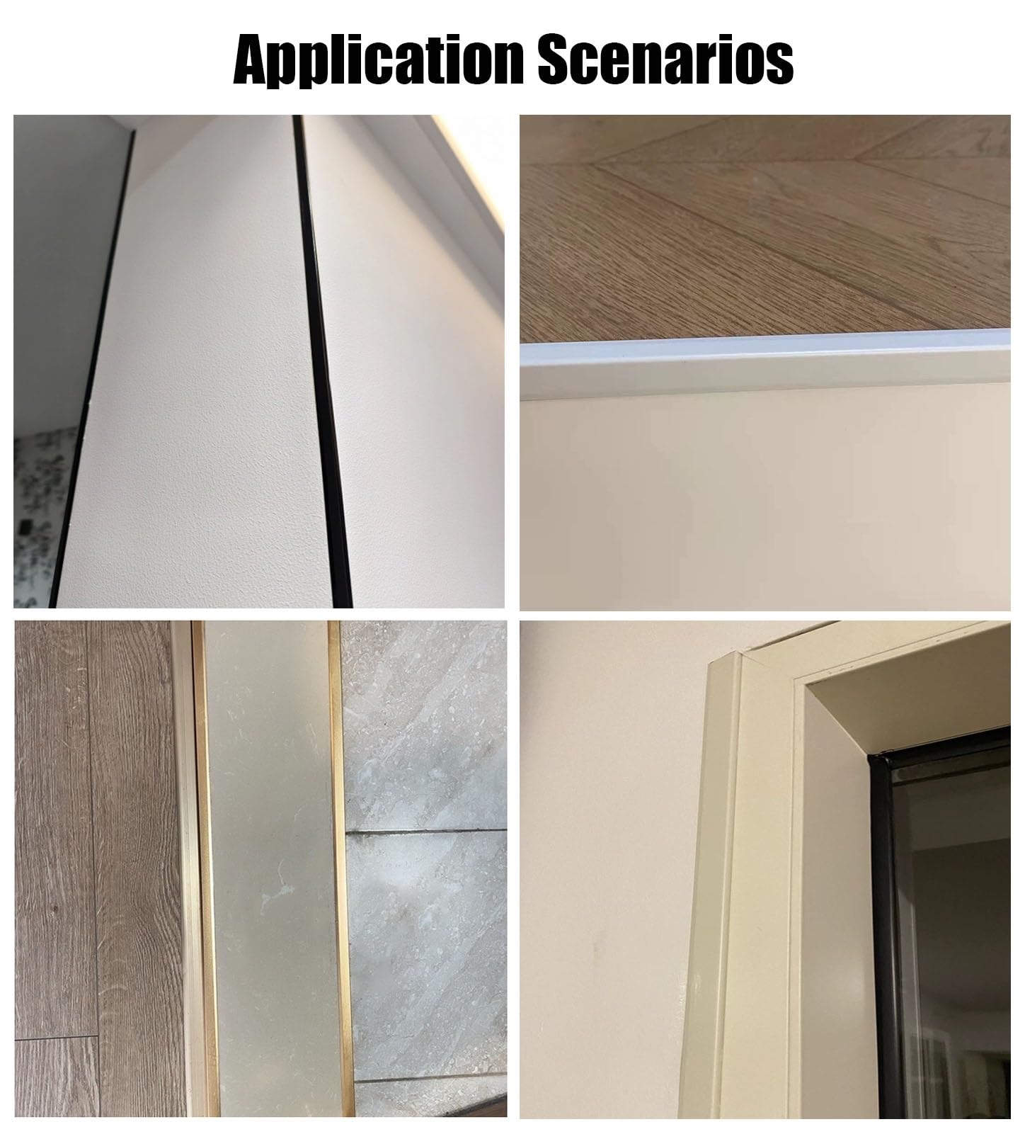 Perfil de Transición para Suelo Moldura de Remate de Borde de Puerta en Forma de L, Perfil de Escalera Metálico con Borde Dentado, Protector de Borde de Piso para Escalones