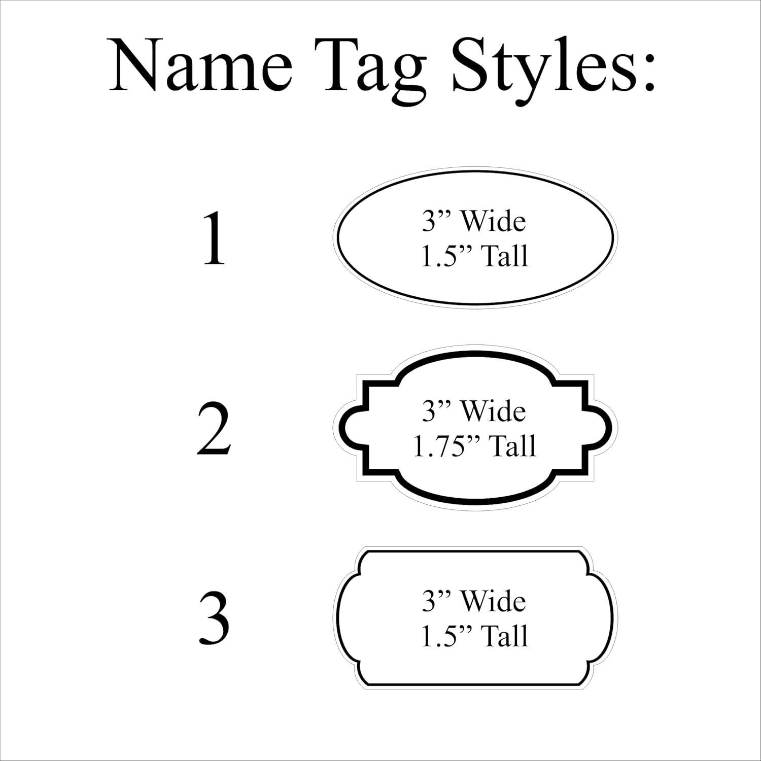 Custom Personalized Engraved Name Tag/Badge for Business, with Magnet or Pin, 1.5"x3" - 10 Tags