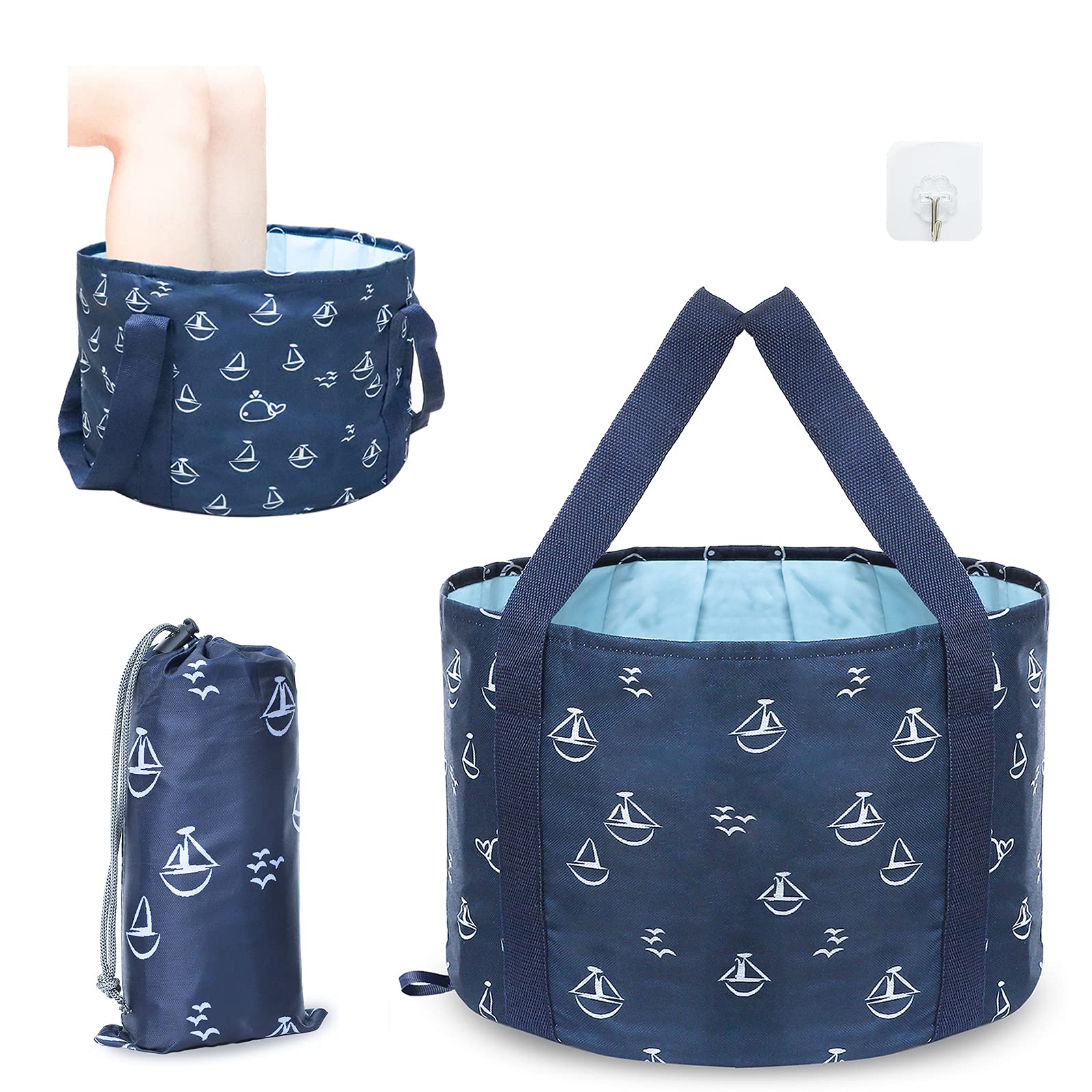 Buy JXRA Collapsible Foot Bath Basin, Portable Foot Bath Spa Tub