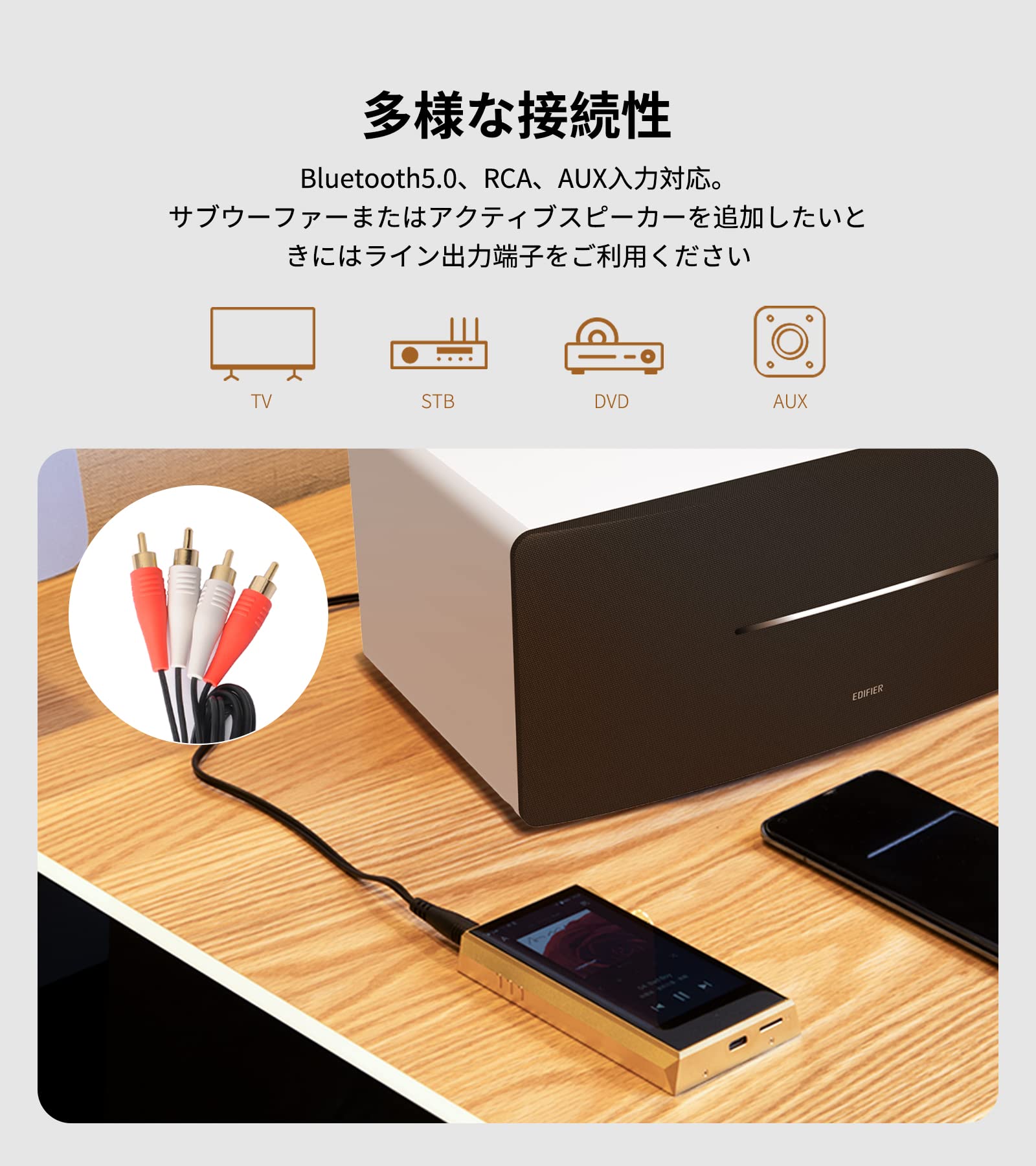 Amazon | 「EDIFIER直営店」Edifier D12 Bluetooth5.0スピーカー