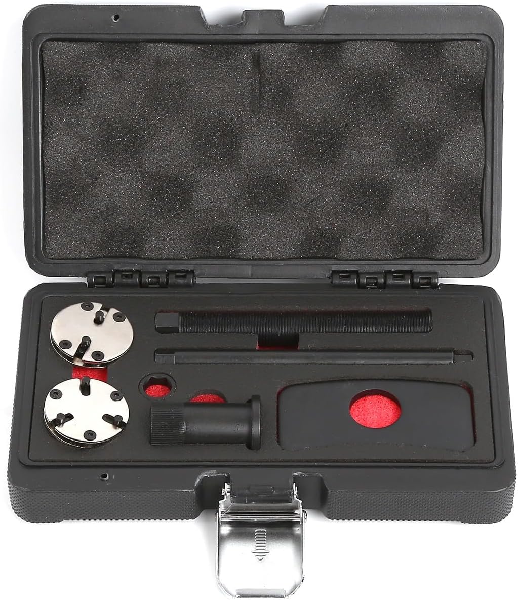 7pc Universal Adjustable Brake Caliper Rewind Tool Kit, 2 and 3 Pin Wind Back Kit