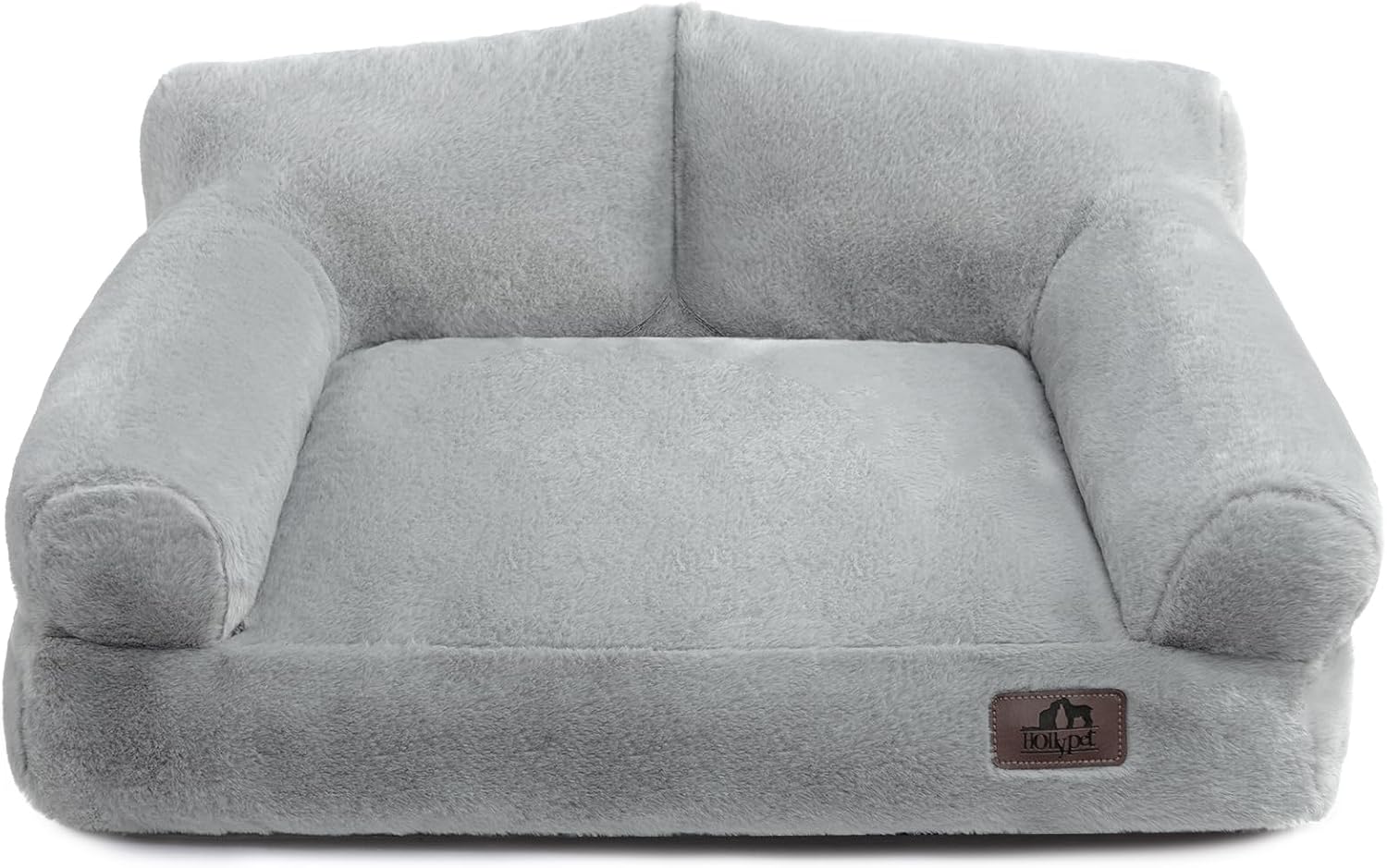 Hollypet Cat Bed Small Dog Bed, Fluffy Plush Cat Couch for Cats and Puppy, Soft Sleeping Pet Sofa Breathable Pet Cushion, Light Grey Hollypet Cat Bed Small Dog Bed, Fluffy Plush Cat Couch for Cats and Puppy, Soft Sleeping Pet Sofa Breathable Pet Cushion, Light Grey