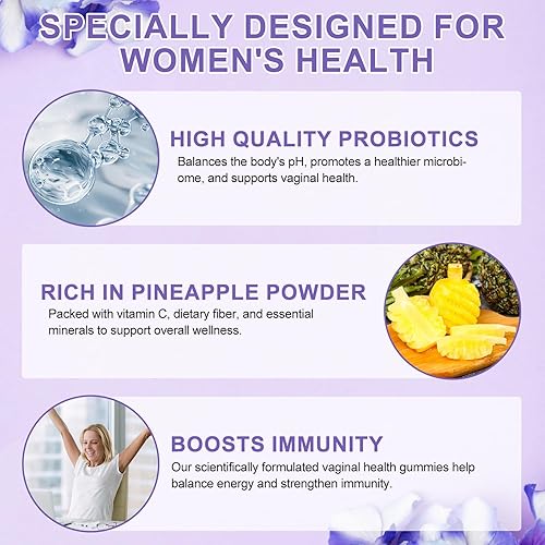 Miniatura 5 de Vital Gomitas probióticas vaginales para mujeres, gomitas femeninas de fuente vital, ayuda a mantener el equilibrio del pH y la salud vaginal, 60