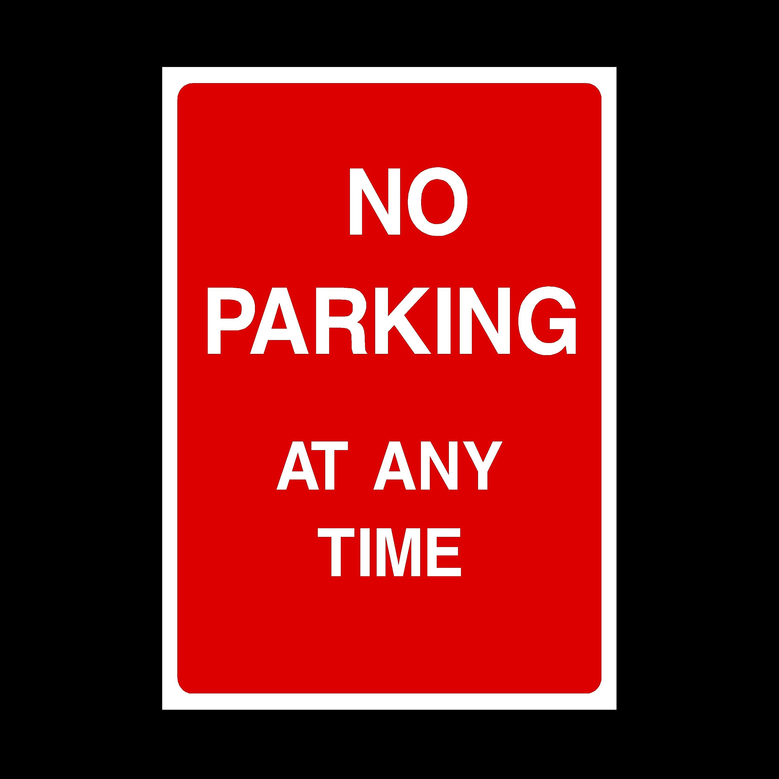 Ussp&S No Parking At Any Time Plastic Sign - Private Property, Parking, Clamping, Disabled, Driveway, Do Not Block (P3)