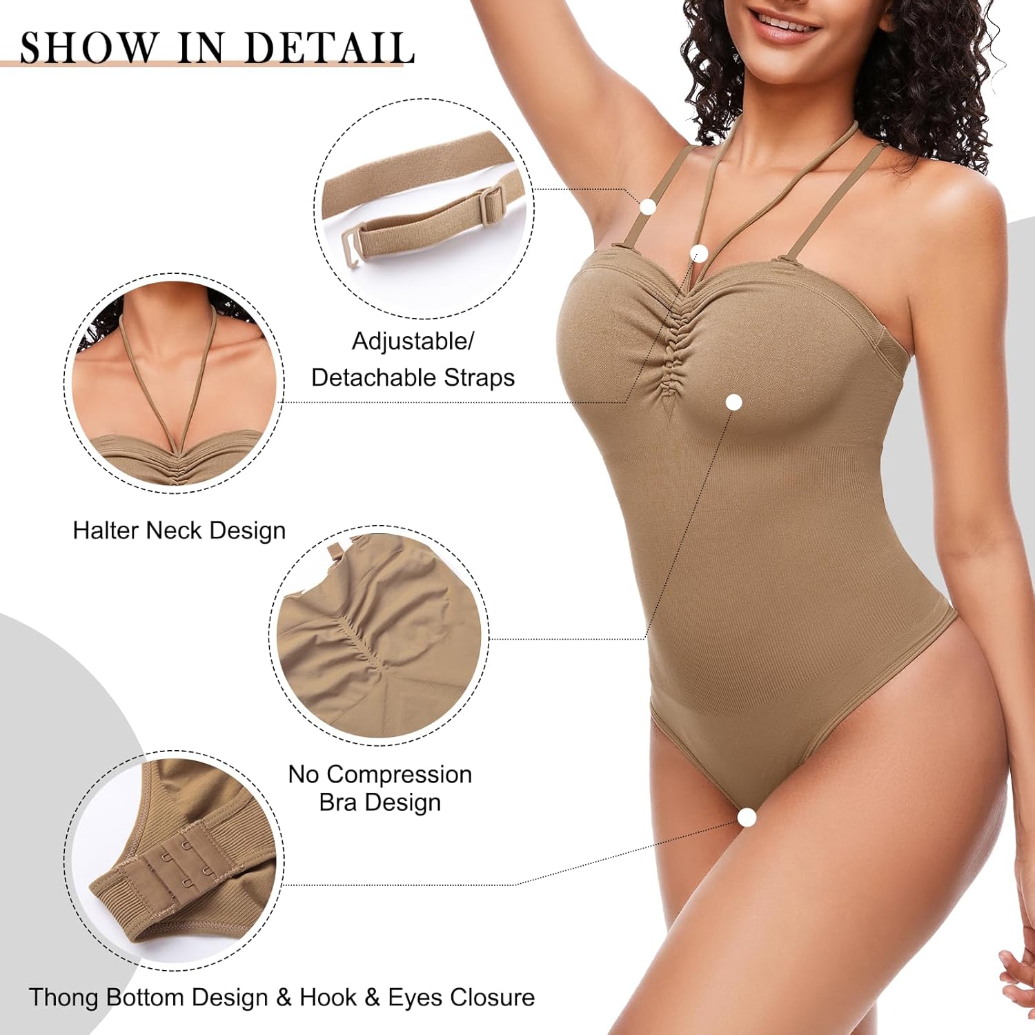 Tummy Control Seamless Tank Top Strapless Shapewear body shaper for Women - Image 3