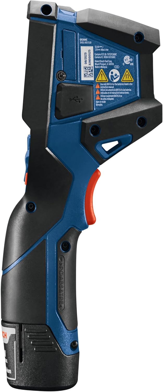 Side view of Bosch GTC600C Thermal Camera