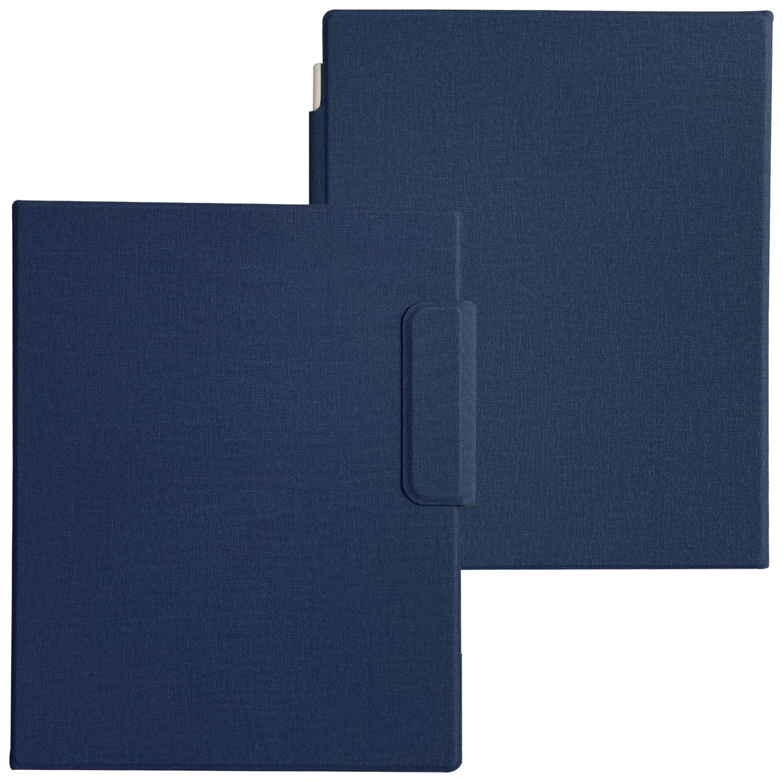 FineGear Magnetic Case for Remarkable 2 Paper Tablet 10.3" 2020, PU Leather Slim Lightweight Book Folio Stand Protective Cover with Pen Holder (Navy)