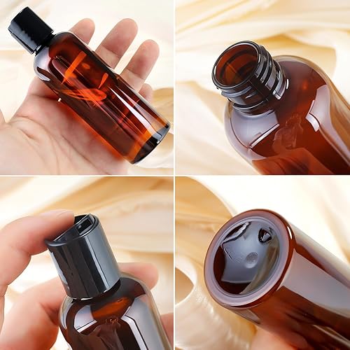 Miniatura 4 de YICTEK Botellas de viaje vacías transparentes de 3.4 onzas con tapa de disco, 6 unidades, botellas de plástico transparente de 3.4 fl oz para