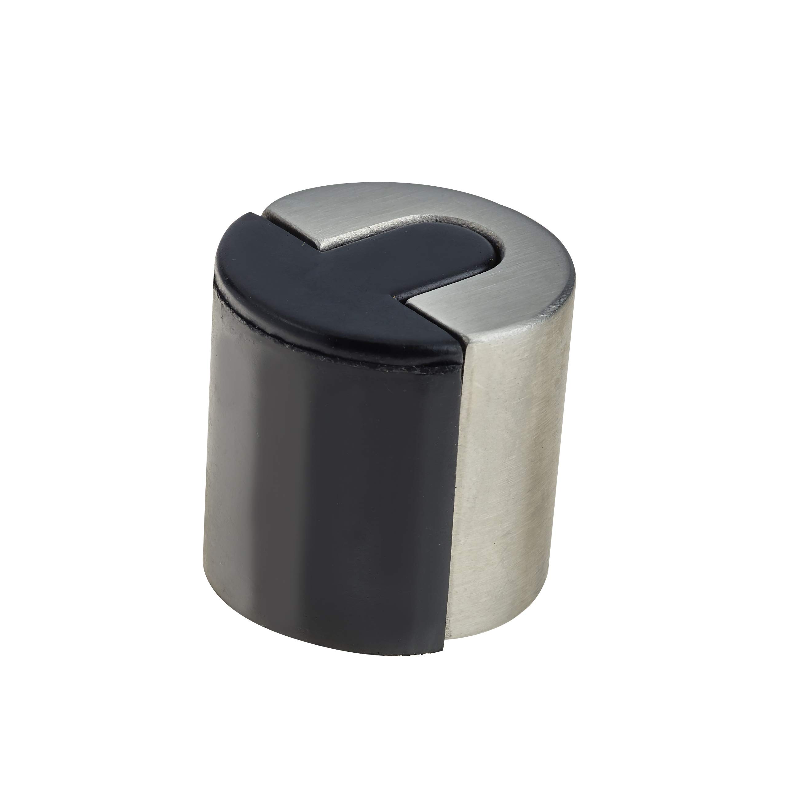 Eai Door Stop Floor Mounted Concealed Fixing Cylinder Pattern Satin Stainless Door Stop 40Mm Diameter (1)