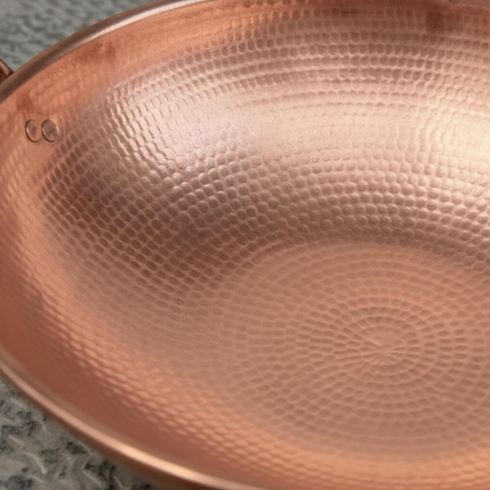 Wok para Freír Martillado Wok Cobre