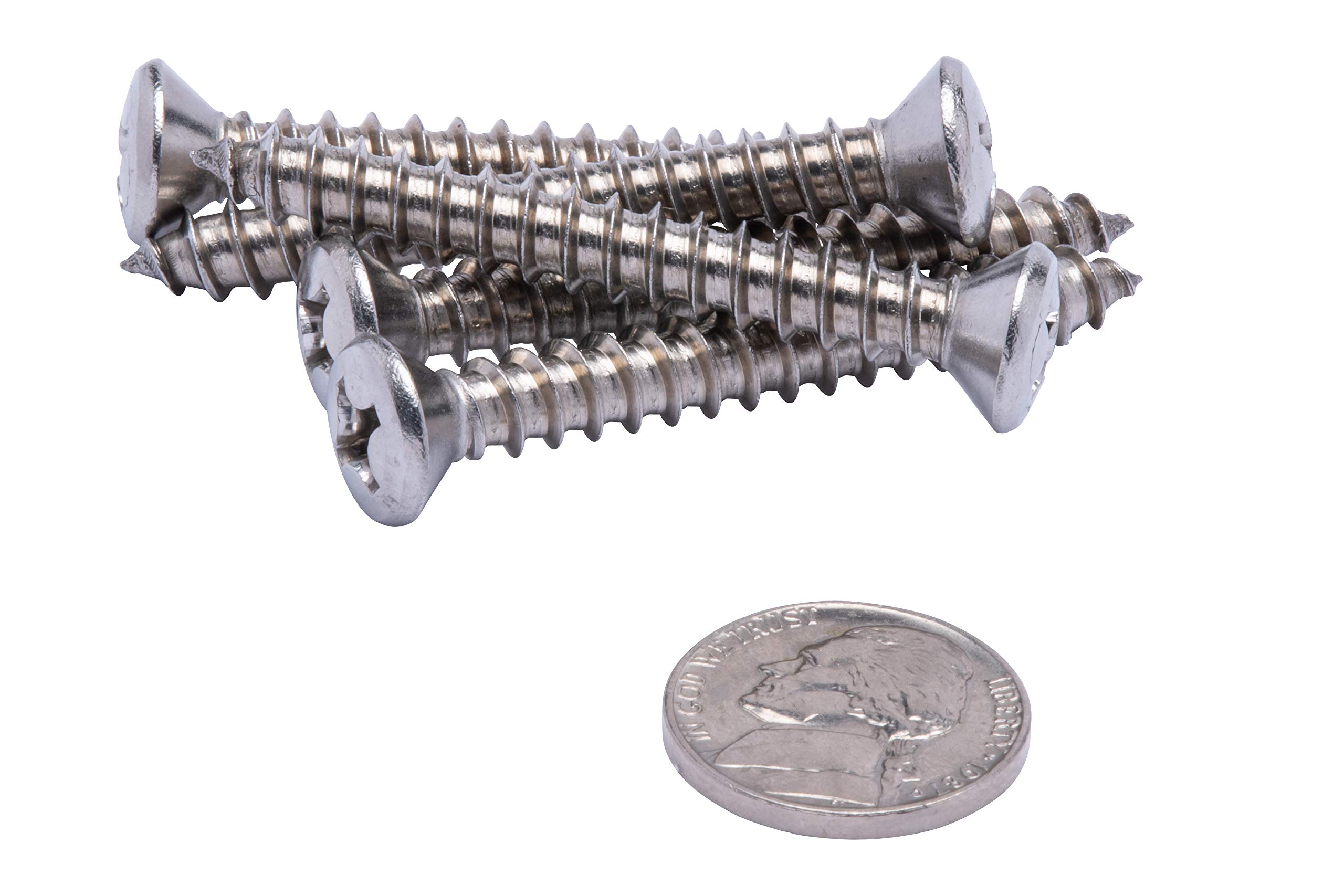Everbilt #14 X 2 In. Stainless Hex-Head Self Drilling Sheet Metal Screws 10 Pack 809382 - Foto 3
