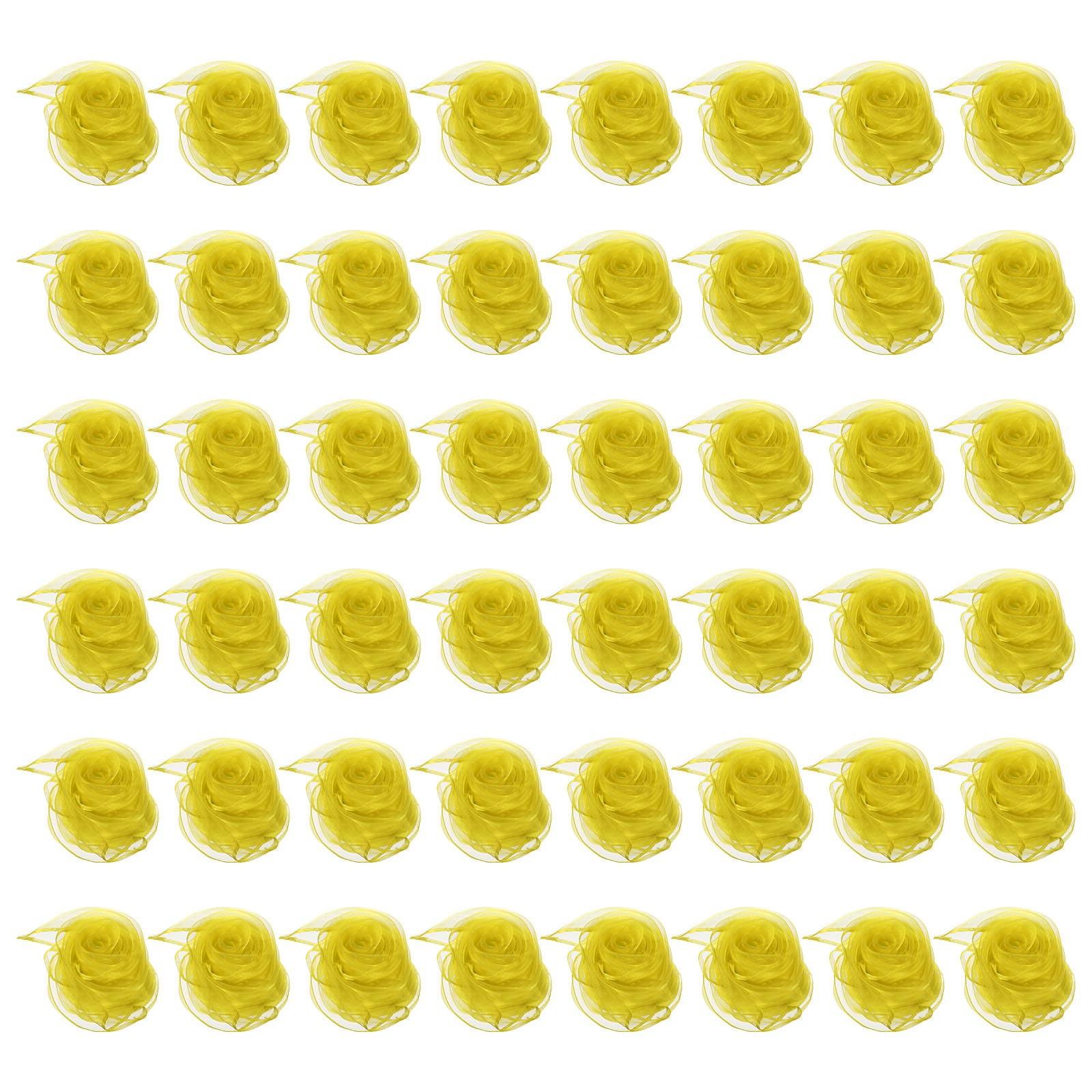PATIKIL Lot de 48 foulards de jonglage carrés pour la danse, 61 x 50,8 cm, accessoires de performance pour jouer au jonglage magique, jaune