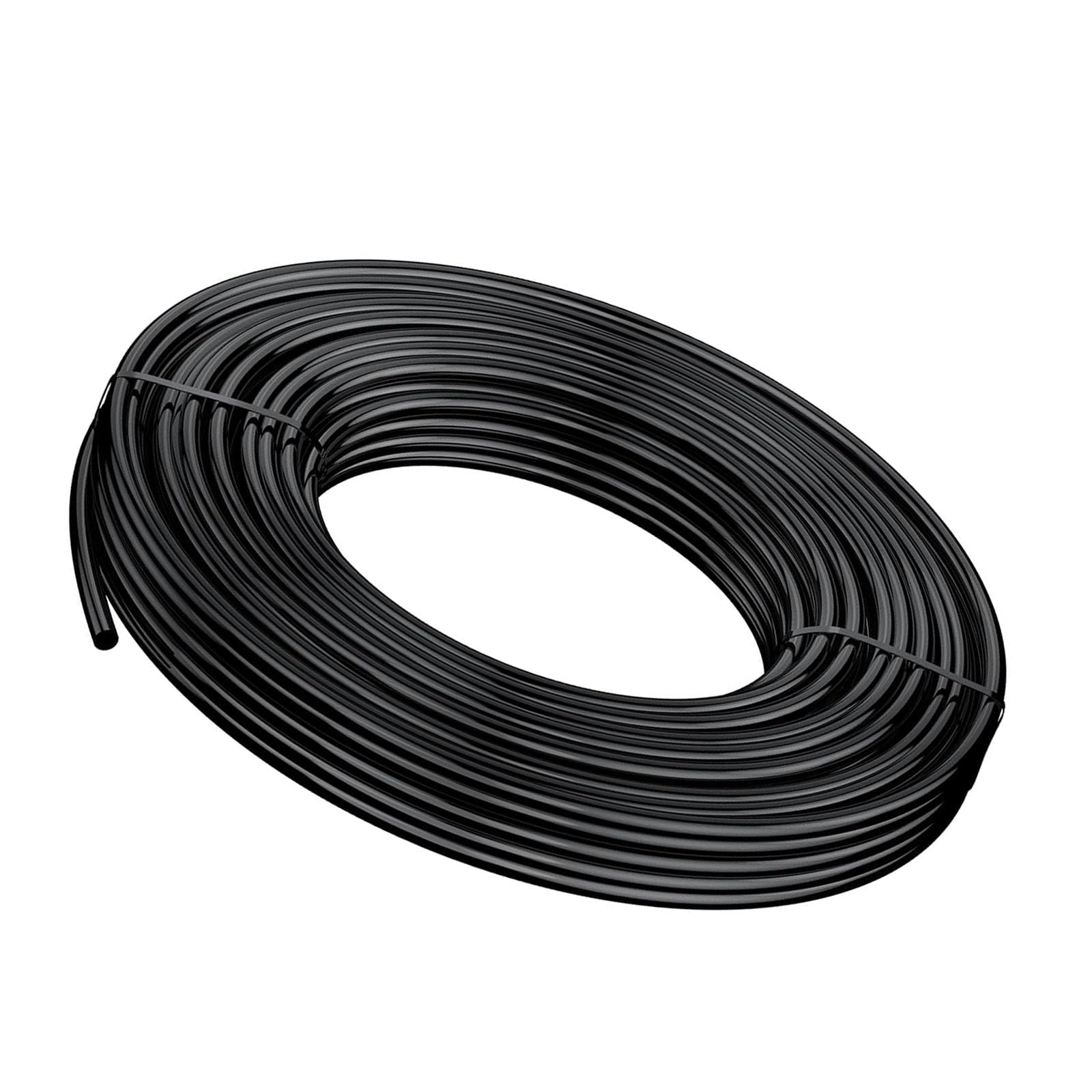 UZAMIRLEX Micro Irrigation Tube, Micro Drip Irrigation PE Tubing Black 5mm ID 8mm OD 1/4in Multiple Lengths(10m(32ft))