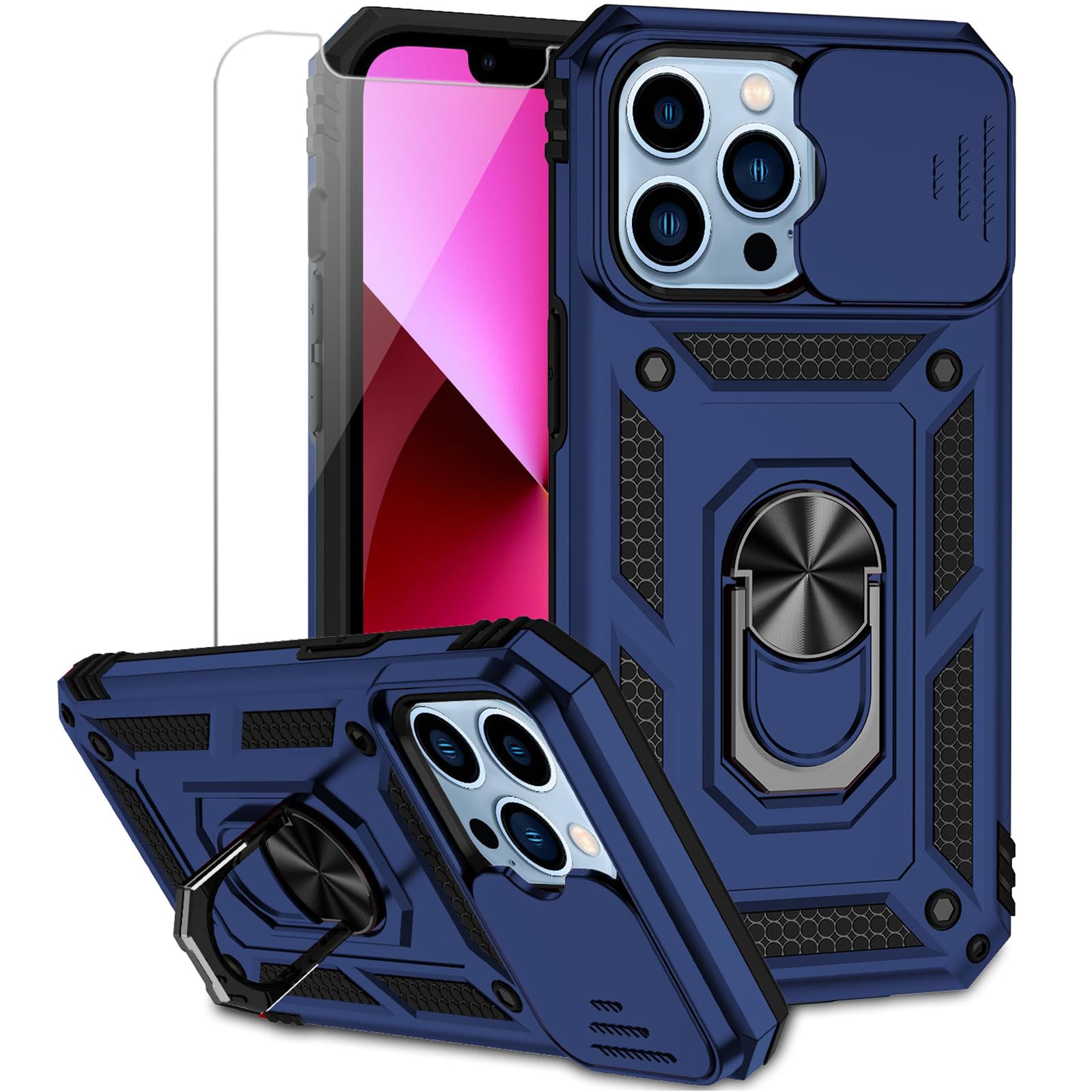 Amazon.co.jp: iPhone 13 Pro用ケース カメラレンズカバー付き HD