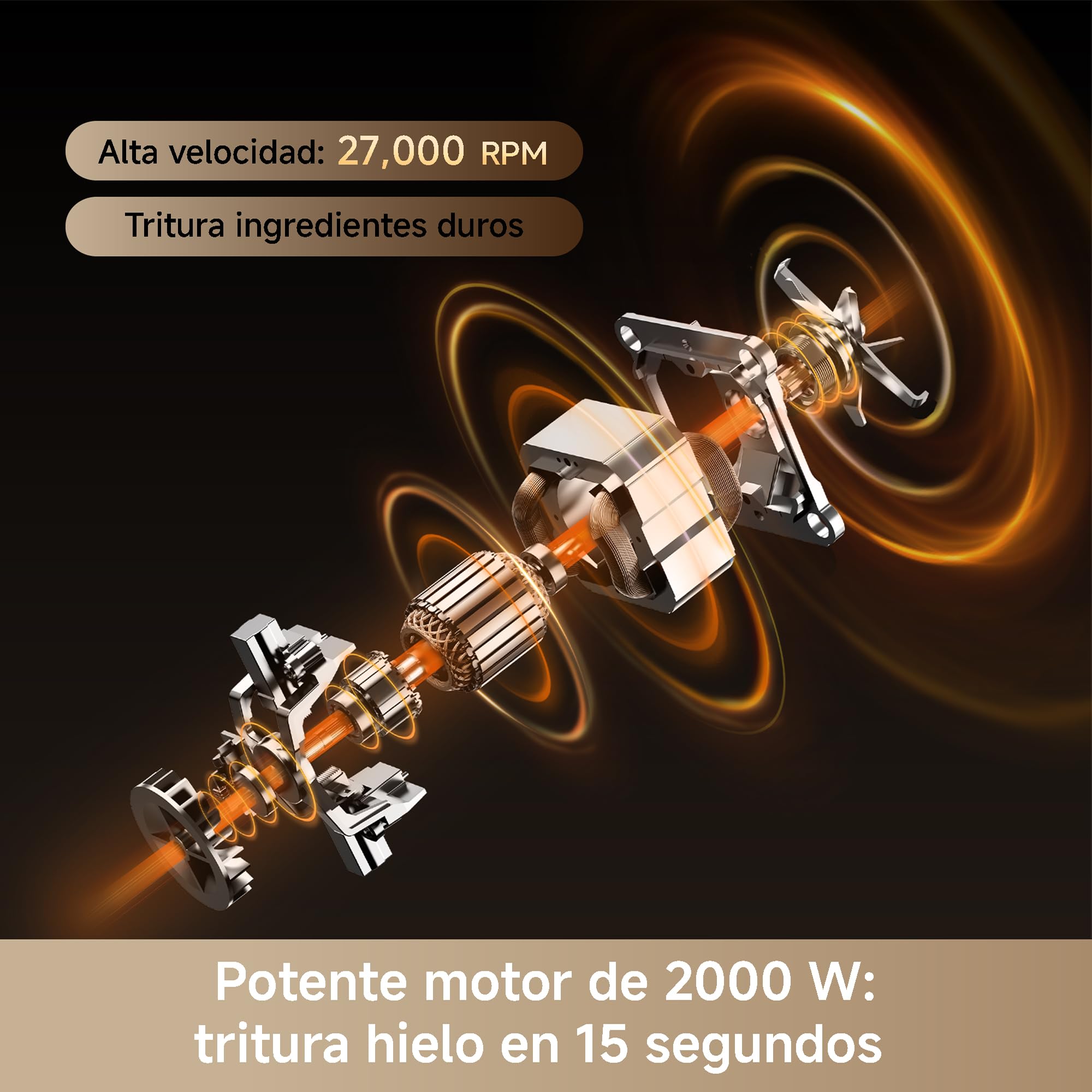 DREAME BlendLogic Blanco, Batidora de Vaso, Tecnología IDetect | 2 Vasos de Tritán (2,0 L + 700 ml), Potente Motor de 2000 W, 9 Programas Inteligentes, Programa de Autolimpieza