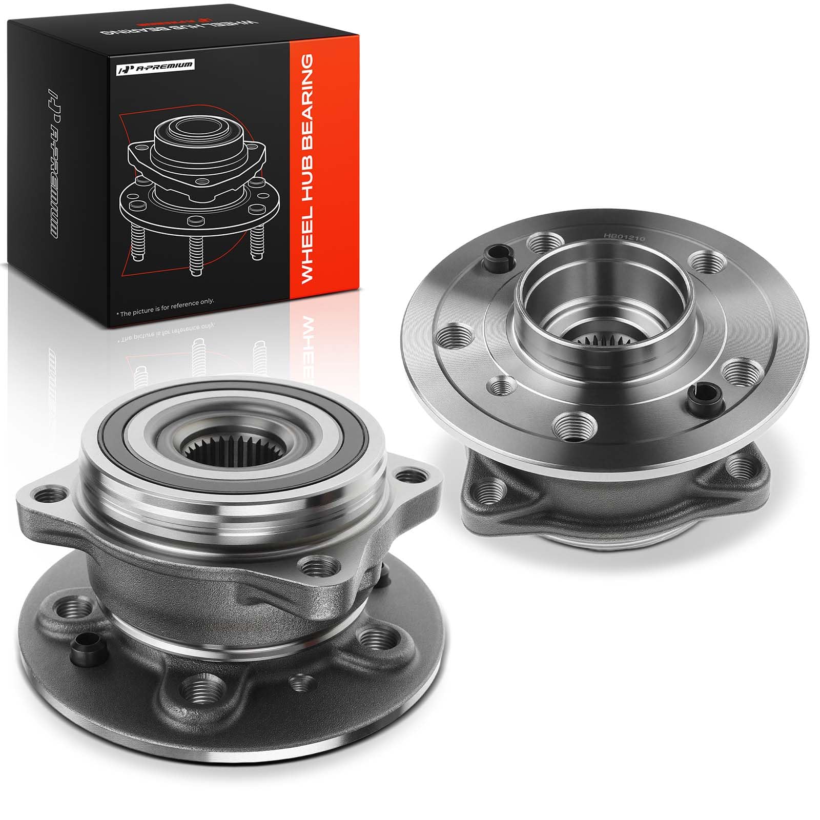 Photo 1 of A-Premium 2 x Front Wheel Bearing and Hub Assembly Compatible with Mercedes-Benz GLE300D GLE350 GLE400 GLE43 AMG & ML250 ML350 ML400 ML550 & GL350 GL450 GL550 & GLS350D GLS450