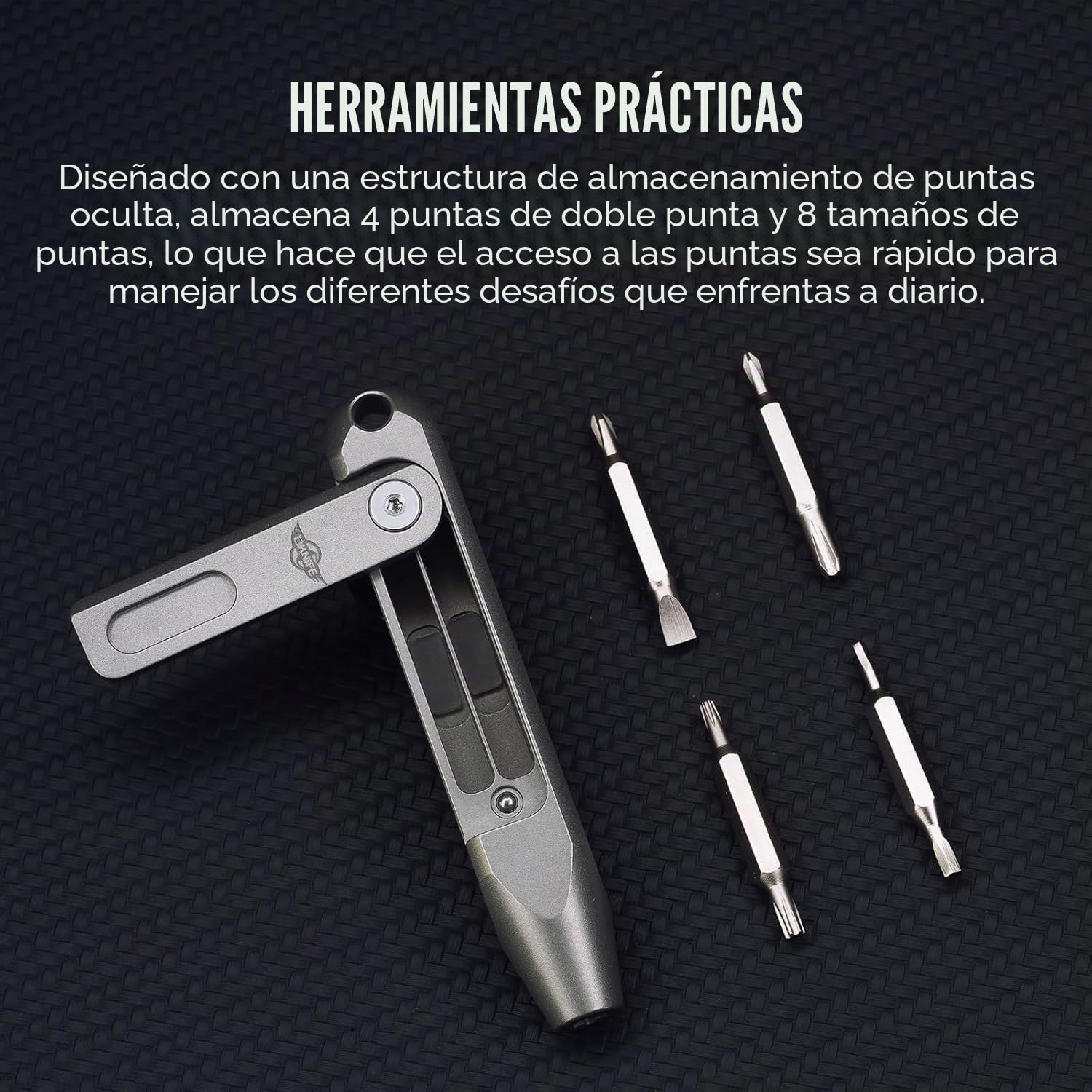 OKNIFE Otacle D1 EDC Titanio Multifuncional Destornilladore de Precisión 8 en 1 Destornilladores Juego Profesionales Para Diario, Hogar, Exterior, Mantenimiento