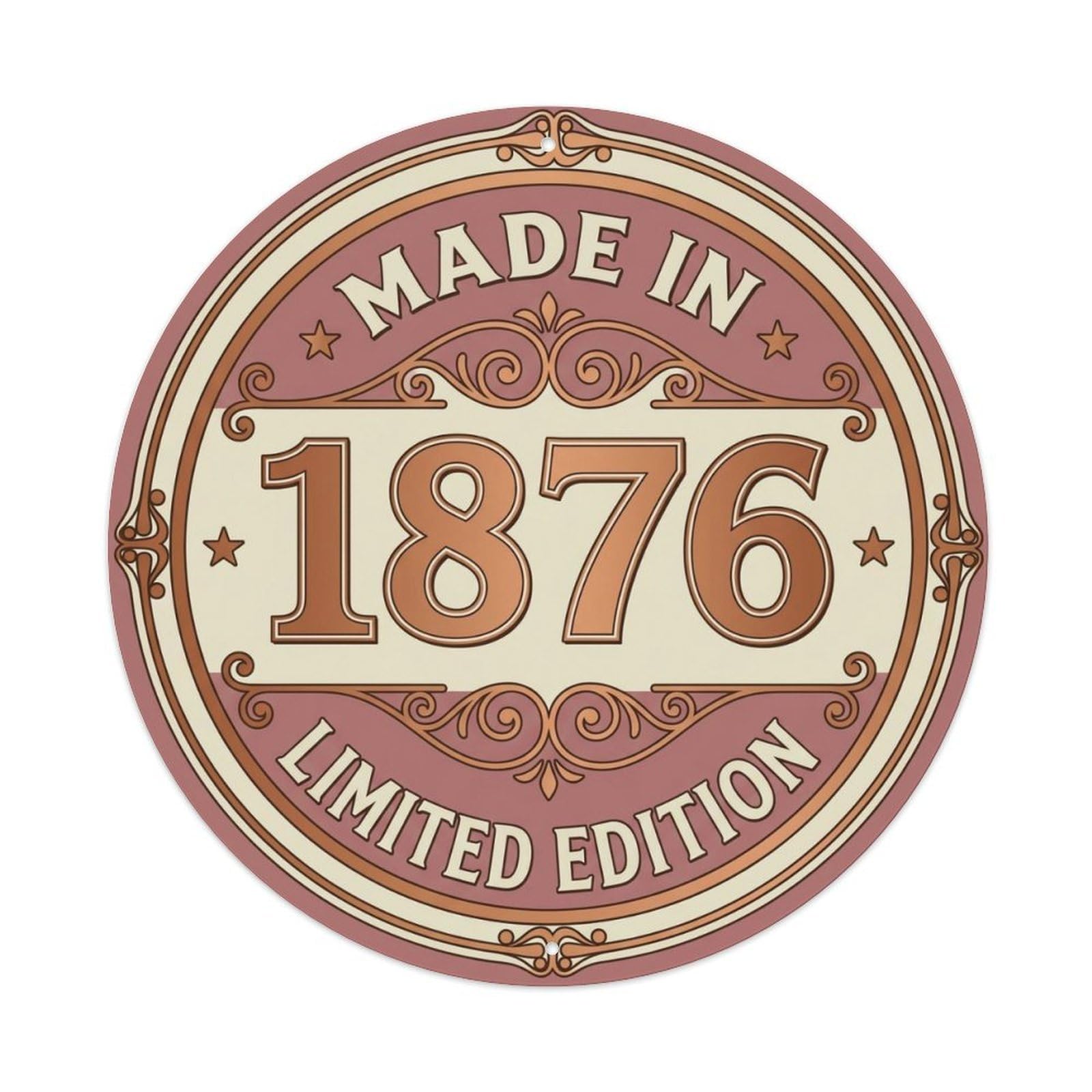 Okahys 8X8inch(20X20cm) Made In 1876 Limited Edition Metal Tin Sign