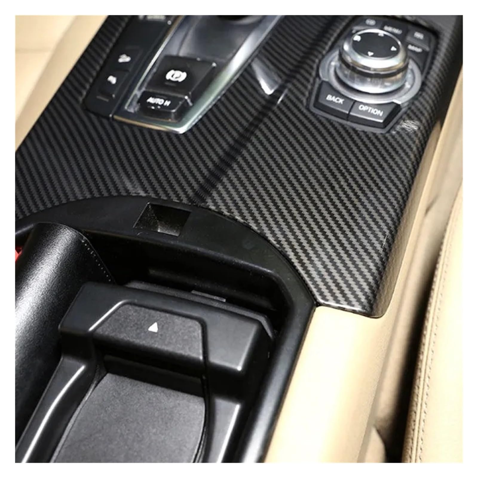 Cubierta panel engranajes Para BMW para X3 F25 para X4 F26 2011 2012 2013 2014 2015 2016 2017 compartimento central para coche Panel cambio marchas moldura(Silver LHD)
