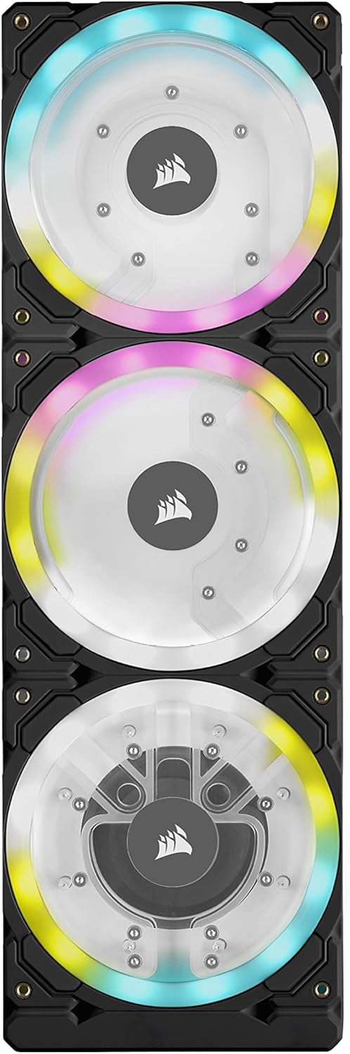 CORSAIR Hydro X Series XD7 RGB Pump/Reservoir Combo – 360mm Distribution Plate System – D5 PWM Pump – 140ml Reservoir – 36 Individually Addressable RGB LEDs – Temperature Sensor,Black CORSAIR Hydro X Series XD7 RGB Pump/Reservoir Combo – 360mm Distribution Plate System – D5 PWM Pump – 140ml Reservoir – 36 Individually Addressable RGB LEDs – Temperature Sensor,Black