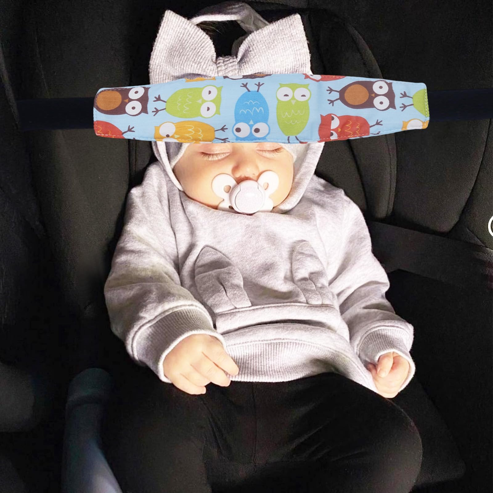 3 bandas de apoyo para la cabeza del bebé para cochecito, asiento de coche, correa de alivio del cuello, reposacabezas para dormir, viajes, soporte para la cabeza para niños pequeños, niños