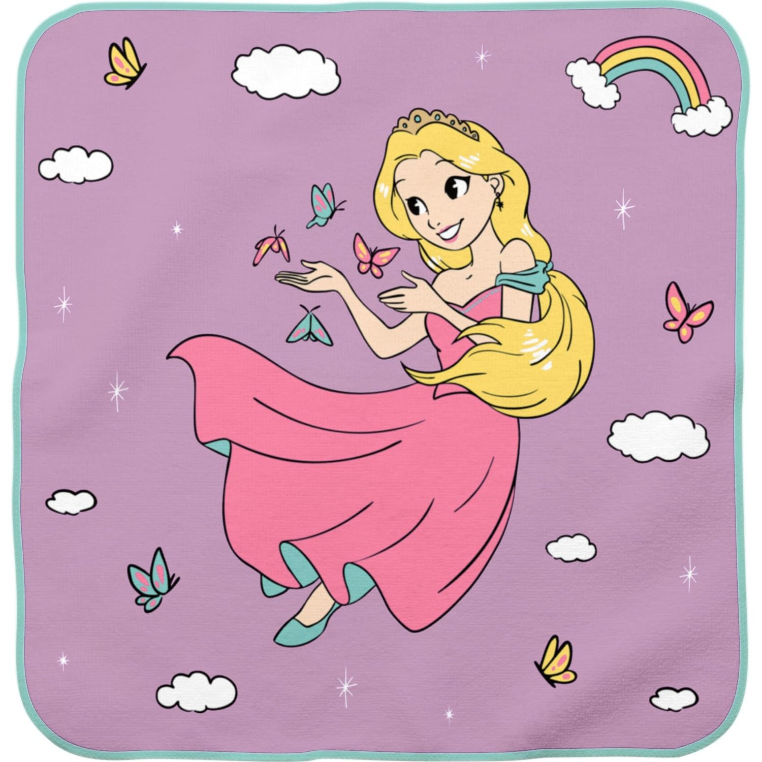 Sheepworld Magic Towel for Children Motif Princess | Magic Towel, 30 cm x 30 cm, Pressed, Gift, Back to School, School Cone | 74817