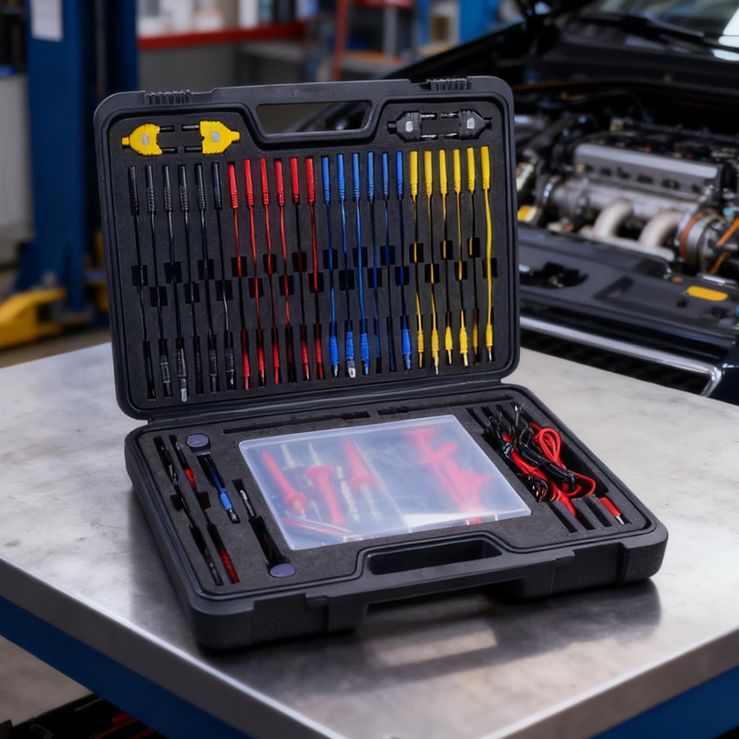 105 Piece Automotive Circuit Test Lead Kit, Multimeter Test Lead Kit, Multimeter Magnetic Kit for Fluke, Breakout Probe Kit, Large Alligator Clips, Voltmeter Leads - Image 3