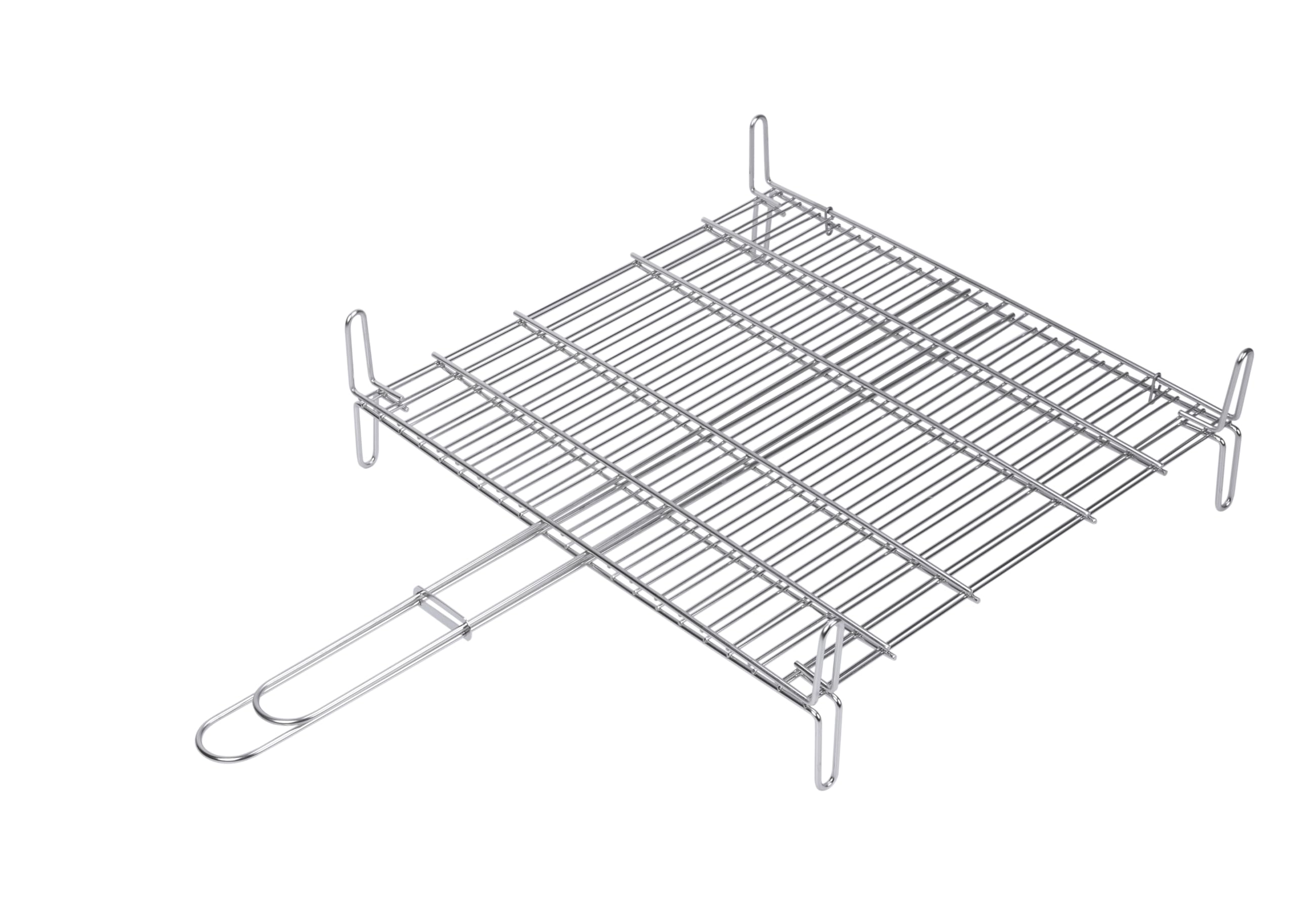 Sauvic 02685 - Parrilla Doble Inoxidable, 18/8, 40 x 45 cm