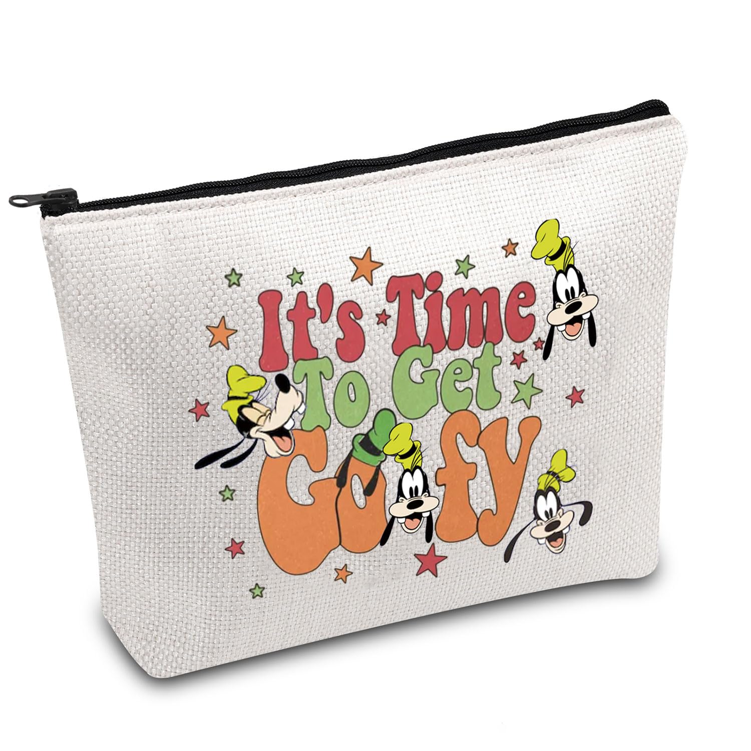 FOTAP Cartoons Dog Gift It's Time To Get G Makeup Bag Dog Cartoon Fan Cosmetic Bag Merchandise Cartoon Movies Gift (Get Goo)