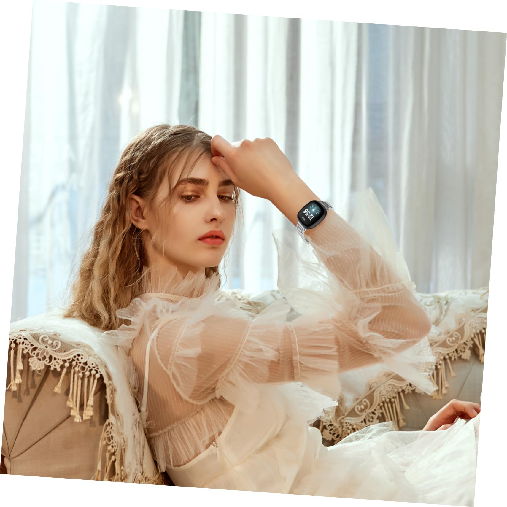 Hemobllo 2 Pièces Bracelet Montre Bande Bande Hommes De Montre Numérique Numérique s Mode Bracelets Pour Femmes Mode s Pour Femmes e Métallique Pour De Bracelet