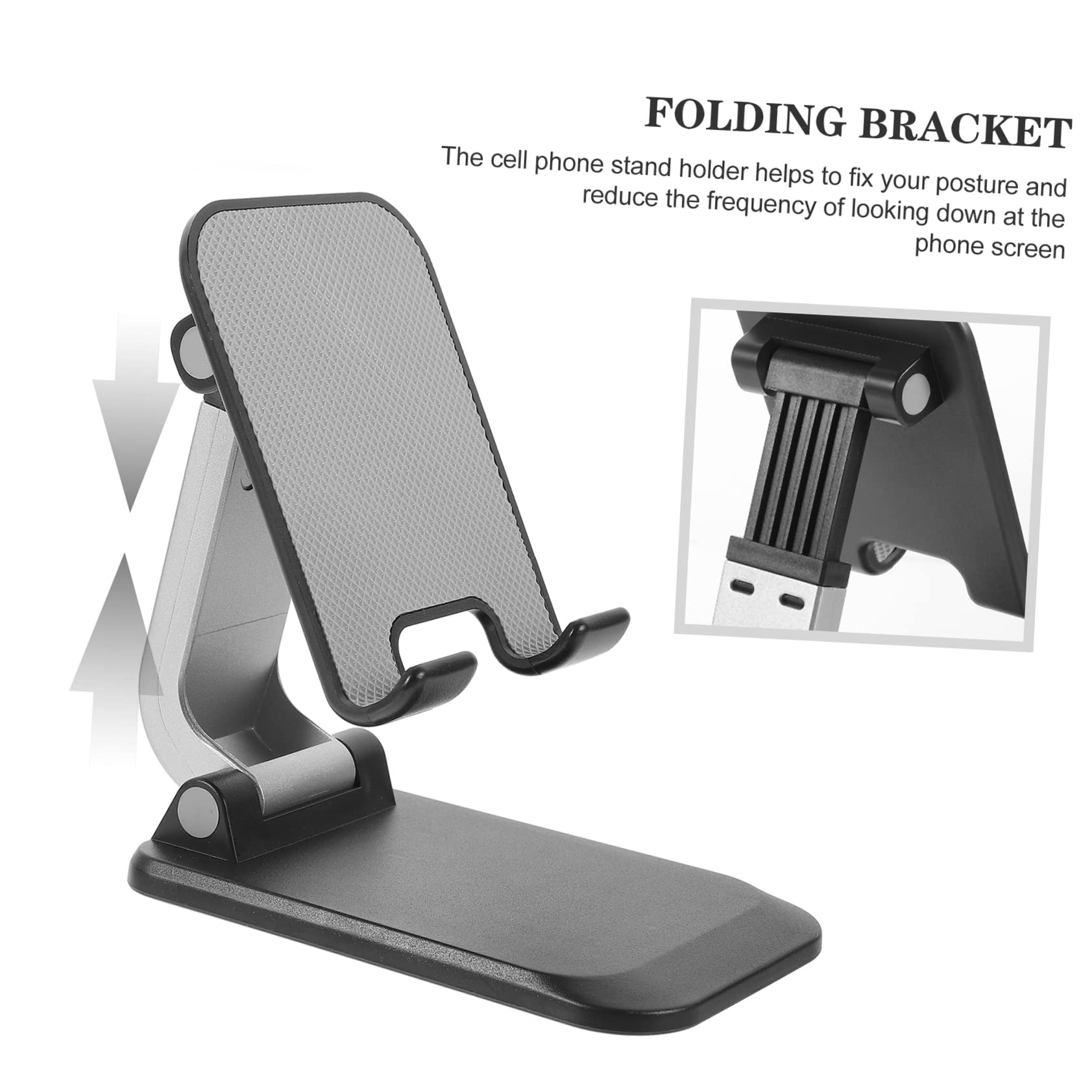 Gatuida 2pezzi Supporto Per Telefono Da Scrivania Design Portatile Per Ufficio e Casa Compatibile Con Smartphone e Tablet Elegante Per Guardare Film e Ricaricare Telefono