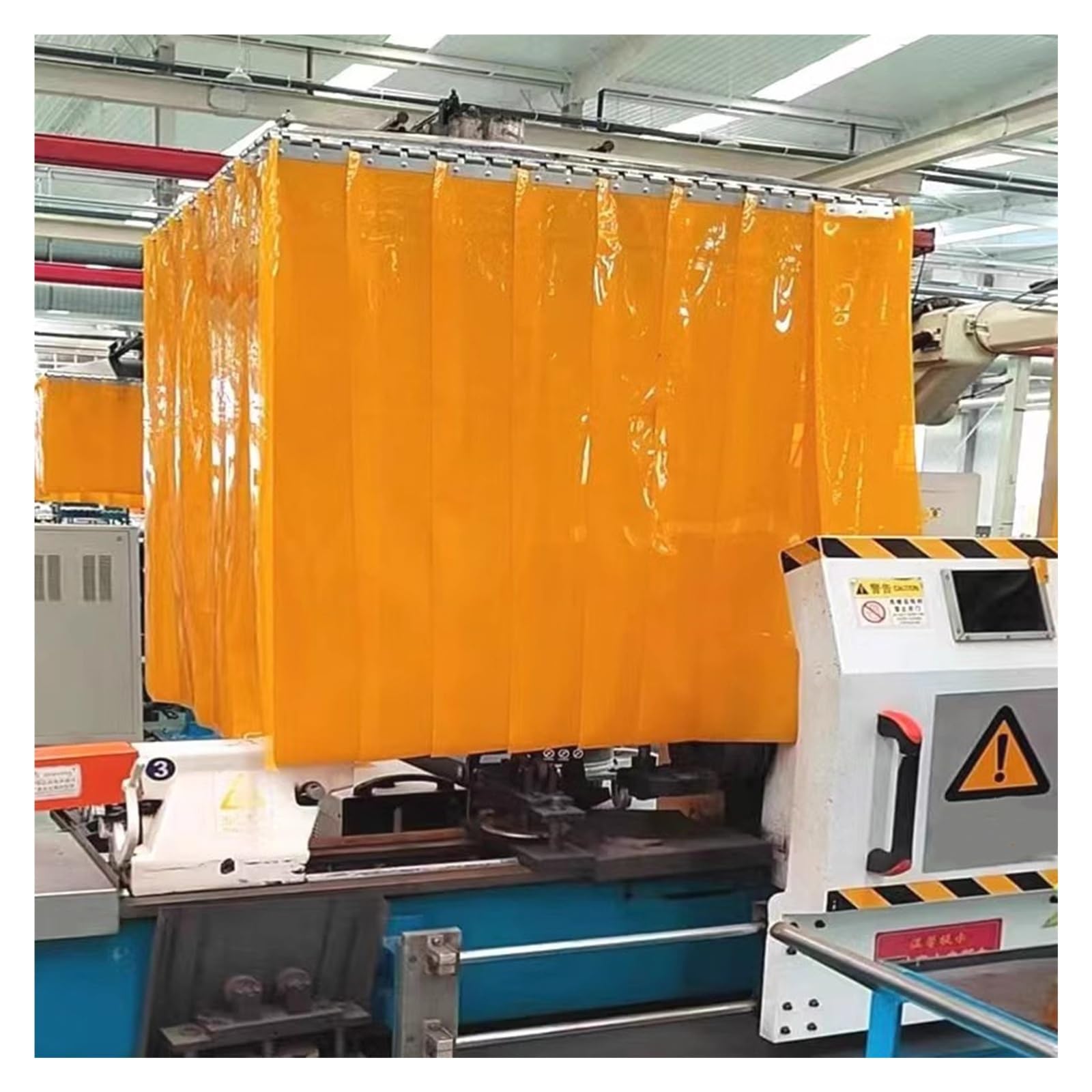 Cortina de protección de soldadura, tira de vinilo de PVC para protección contra chispas y salpicaduras de fábrica, cubierta de plástico duradera y flexible para entornos de trabajo seguros