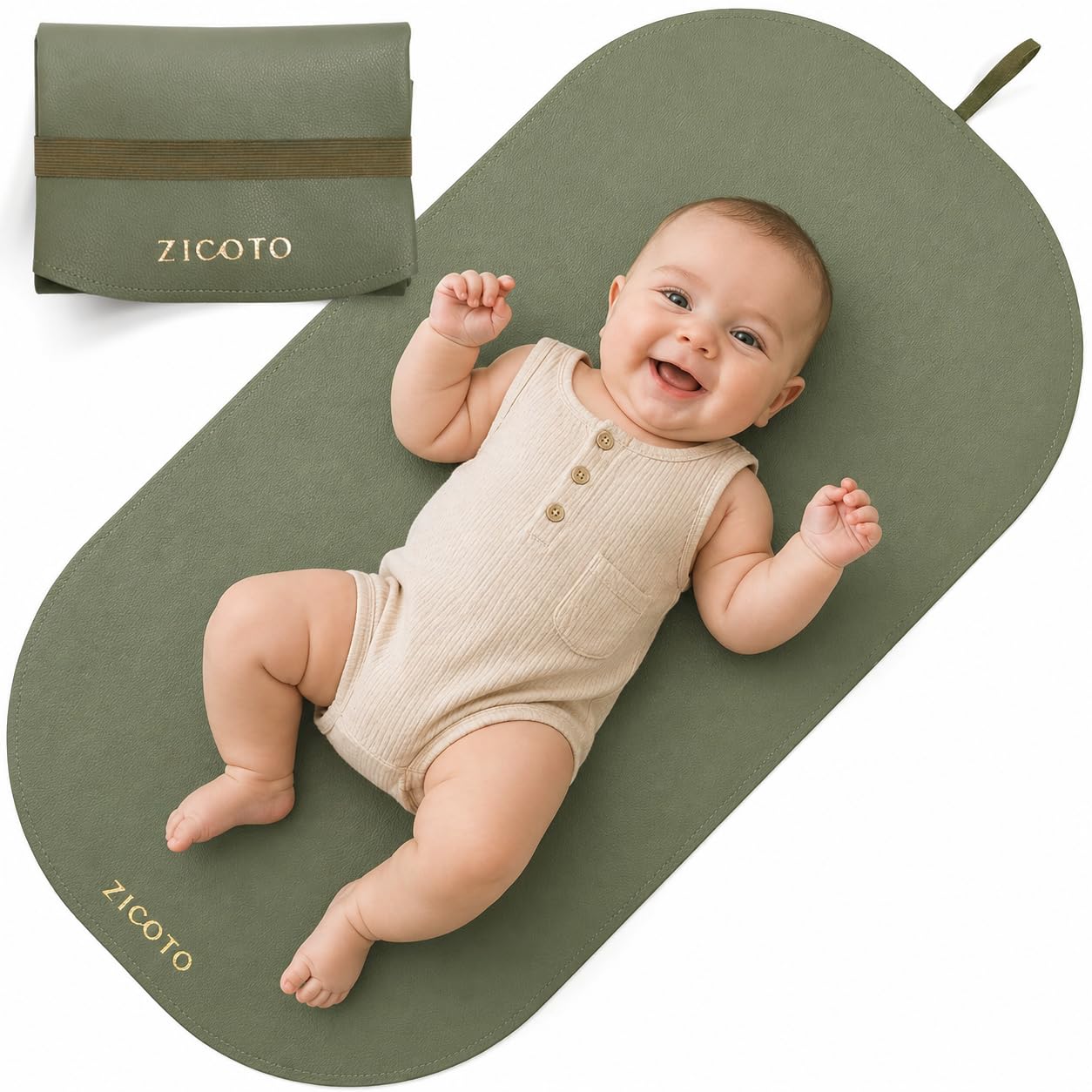 Amazon.com : Beautiful Baby Diaper Changing Mat Made of Vegan
