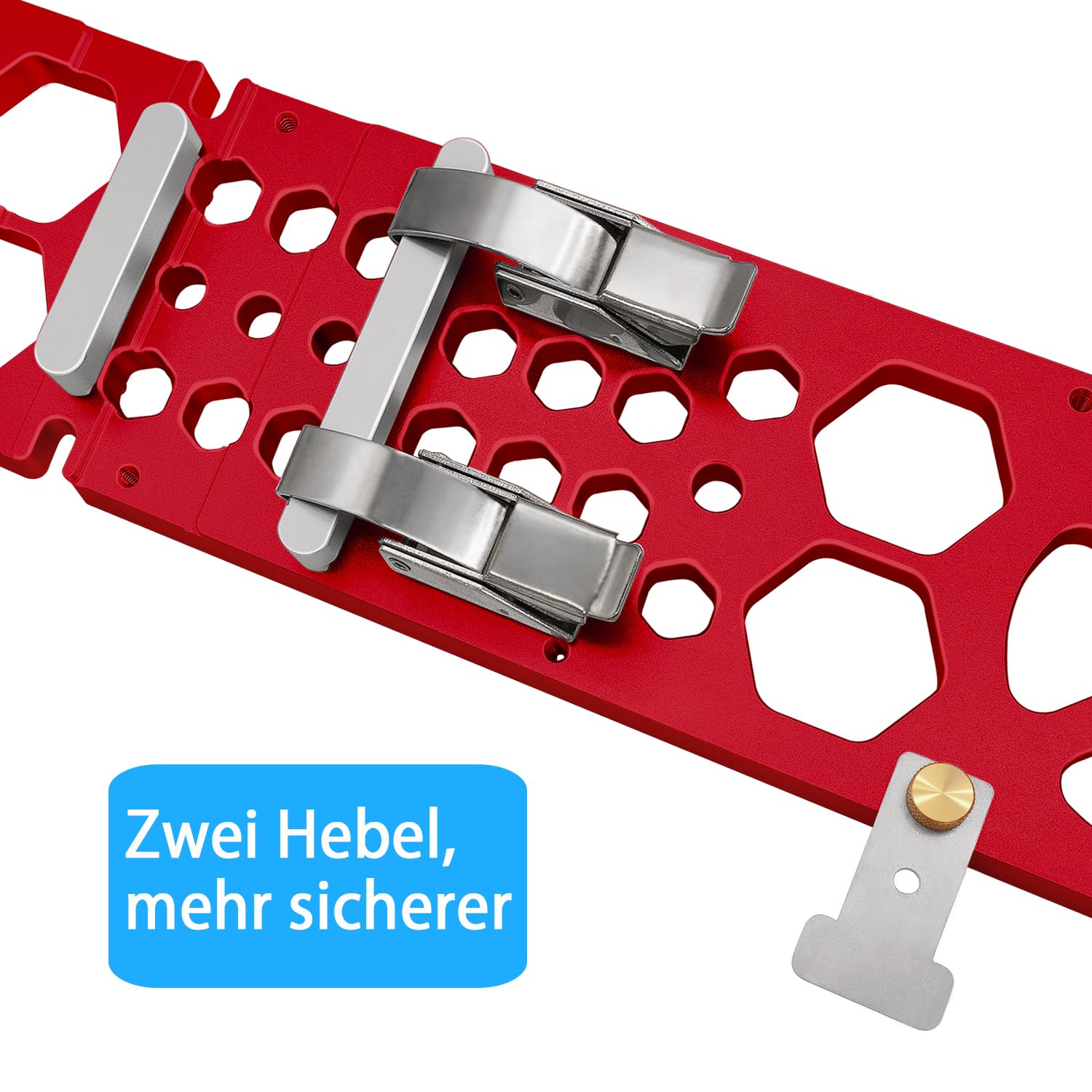 340mm 90° Rechtwinklige Führungsschiene,Winkelanschlag Führungsschiene, Elektrische Kreissägen-Führungsschienenklemme für Holzbearbeitung, kompatibel mit Makitas Führungsschiene Rote