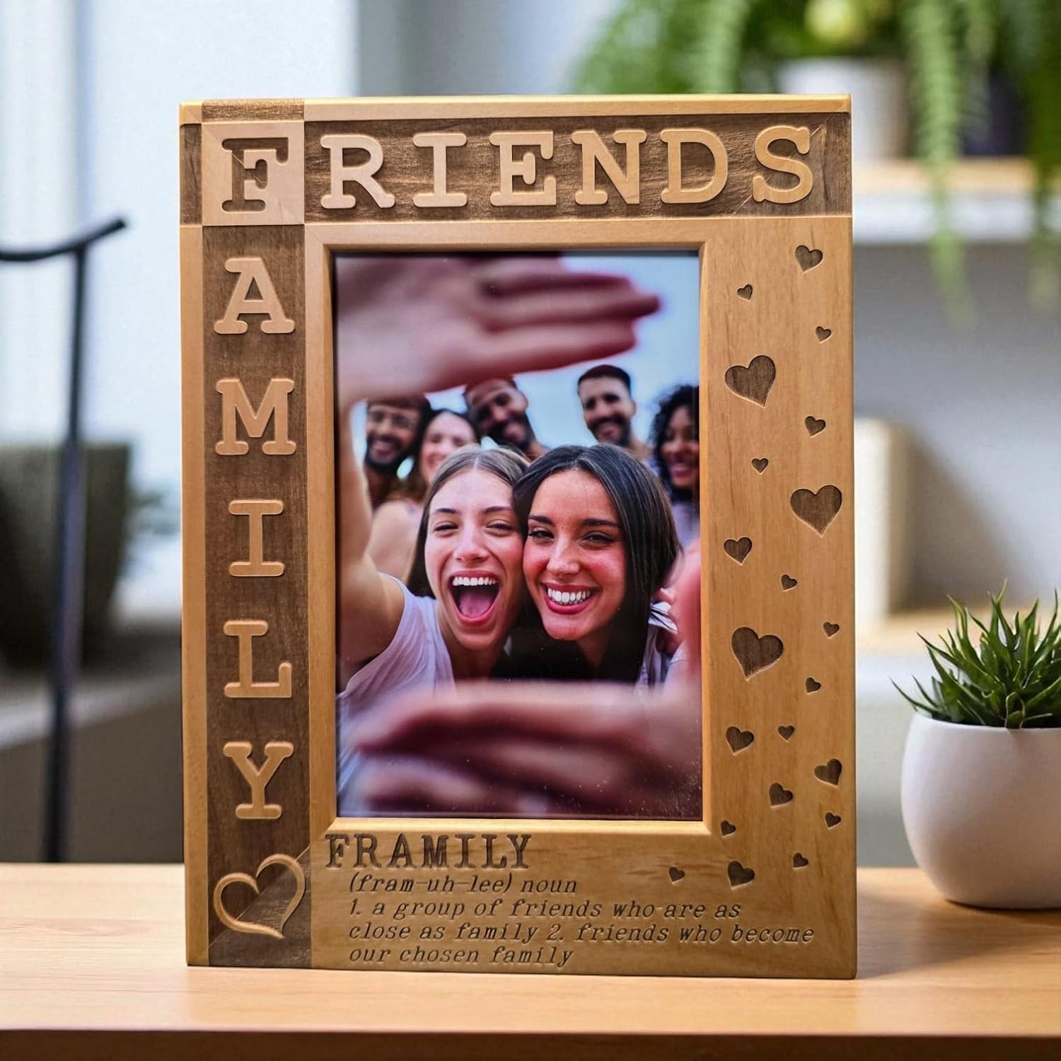 Framily Picture Frame - Friends are Family - Gift for Friend - Friendship - Gift for Squad - Family Friends (5x7 Portrait/Vertical)