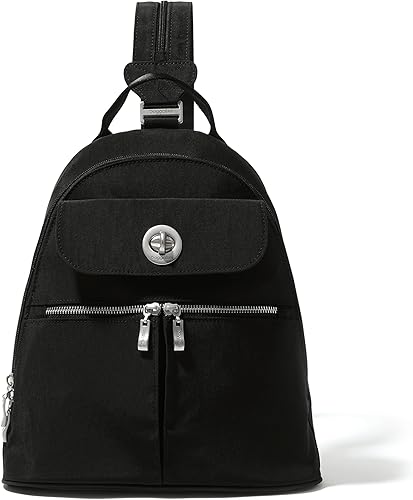 Baggallini Mochila convertible de Nápoles, Negro, talla única