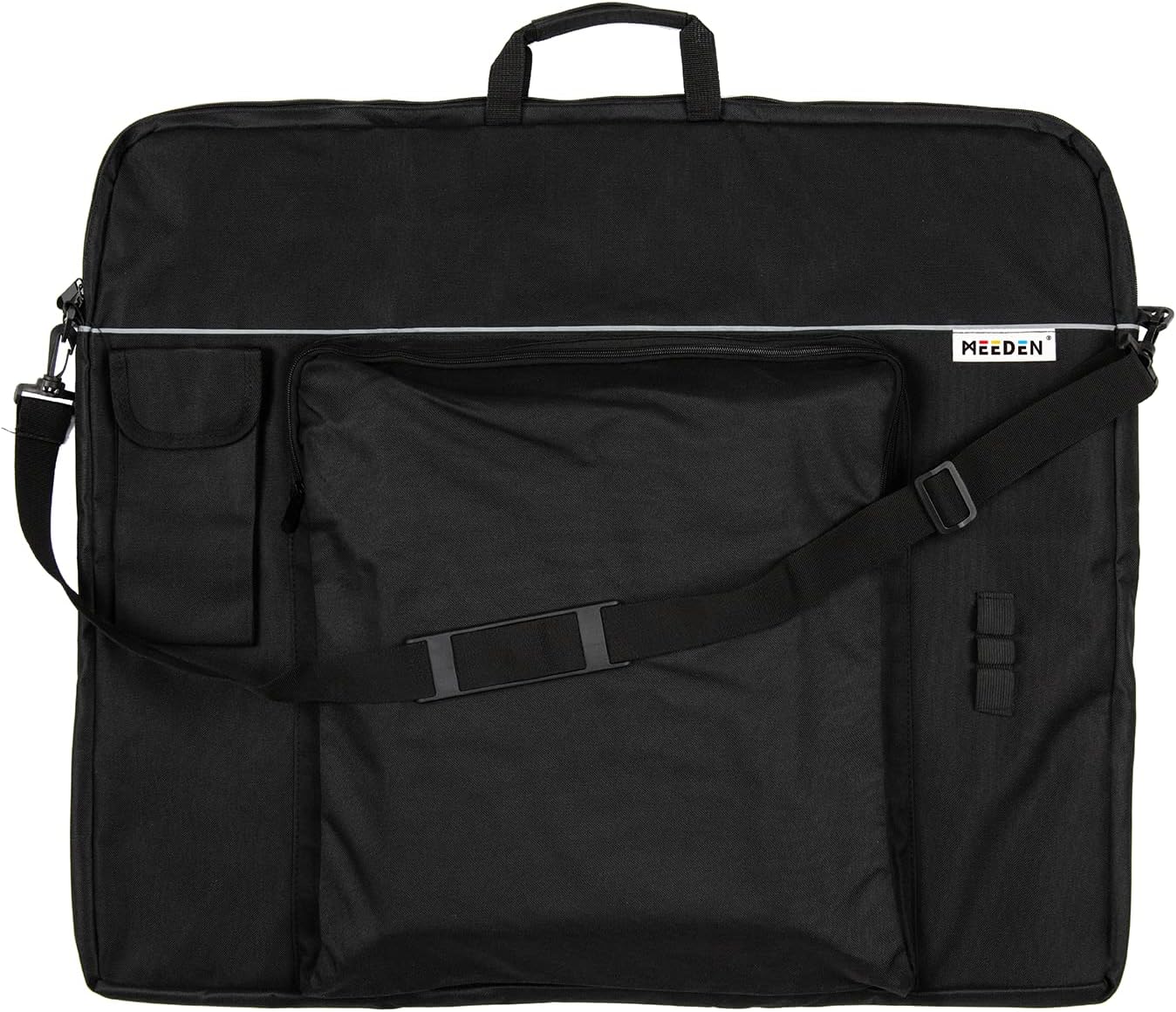 MEEDEN Art Portfolio Case 24" x 29" Waterproof with 6 Pockets, Art Portfolio Bag 600D Oxford, Artist Portfolio Portfolio Folder for Artwork, Canvas, Photography, Poster, Solar Panel, Hold up to 22 Lbs