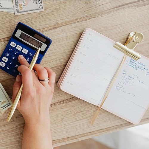 Miniatura 10 de Paquete de 10 clips Bulldog con 10 pasadores, clips de archivo de papel con resorte fuerte, clips de metal pequeños, abrazaderas de sellado para