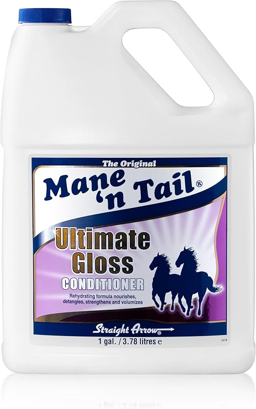 Mane 'n Tail Ultimate Gloss Conditioner 1 Gallon – Deeply Moisturizes, Strengthens & Restores Shine for Soft, Silky Coat, Mane & Tail, Also Great for Dogs
