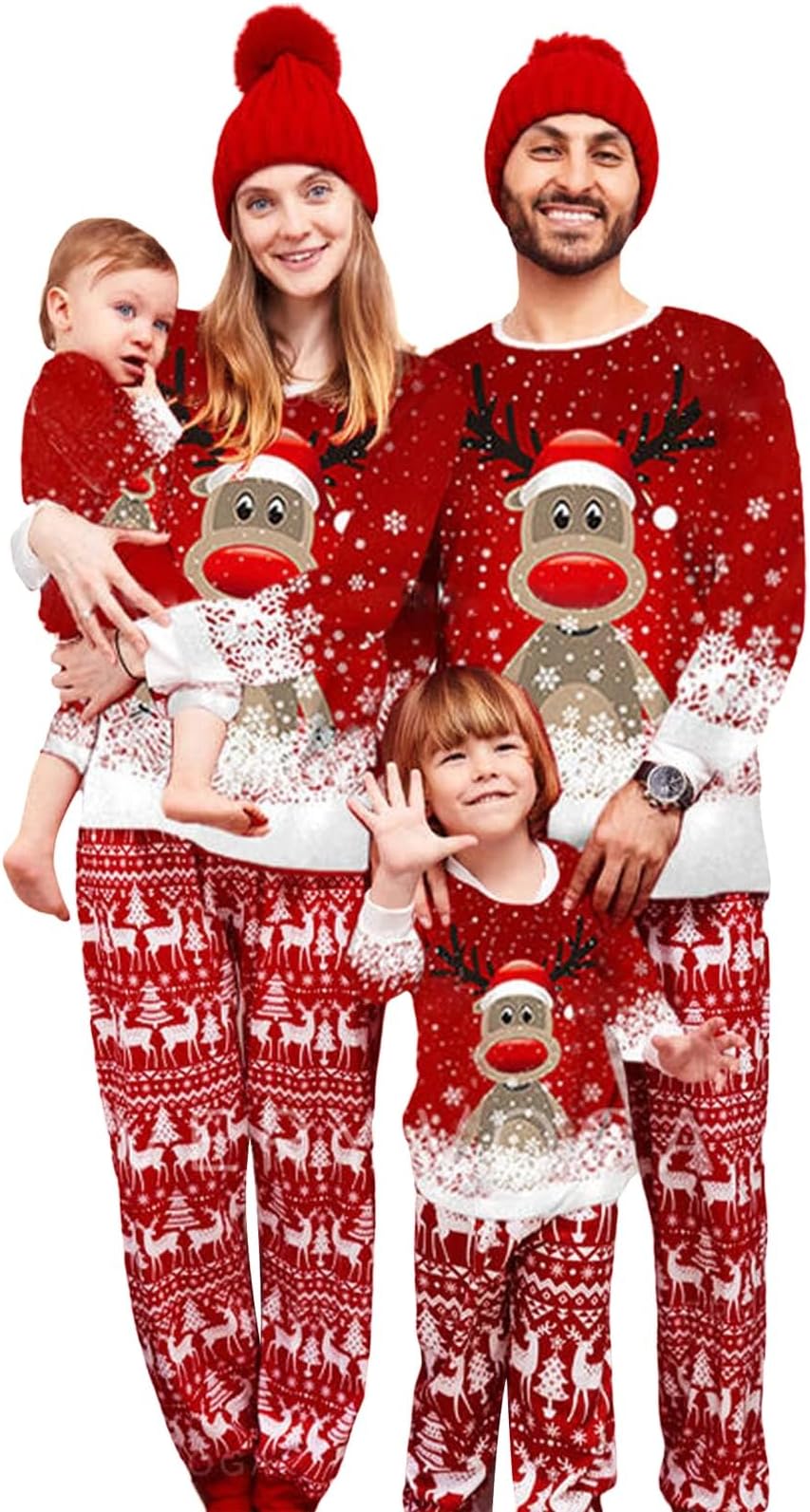 Dsocool Matching Family Pajamas Sets Christmas Pajama Christmas Family Pajamas Matching Sets Christmas Pjs for Family
