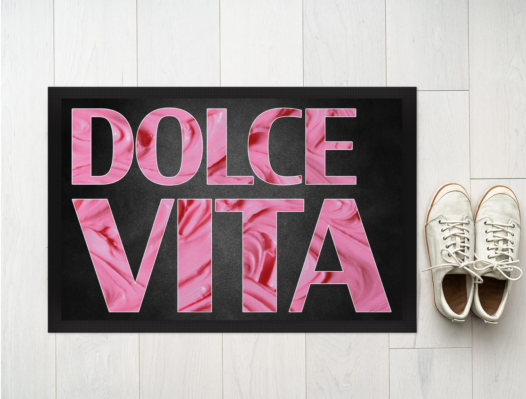 JUNIWORDS Fußmatte, Dolce vita, 75 x 50 cm, mit Gummirand