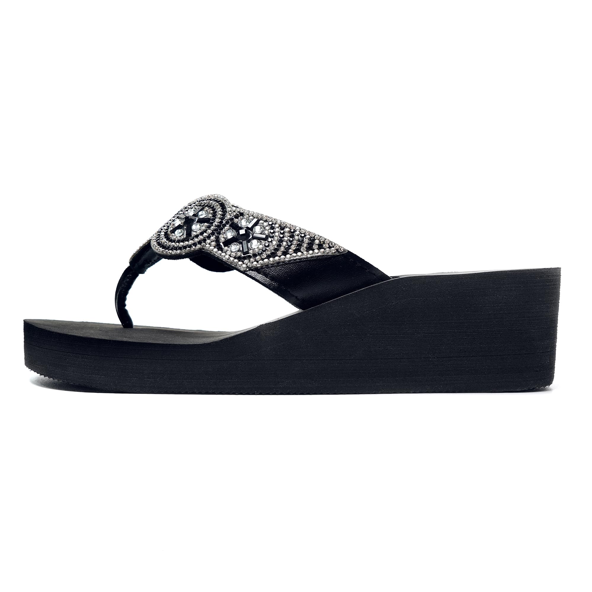 JOMIX Infradito Donna Eleganti Ciabatte Zeppa Casa Mare Piscina