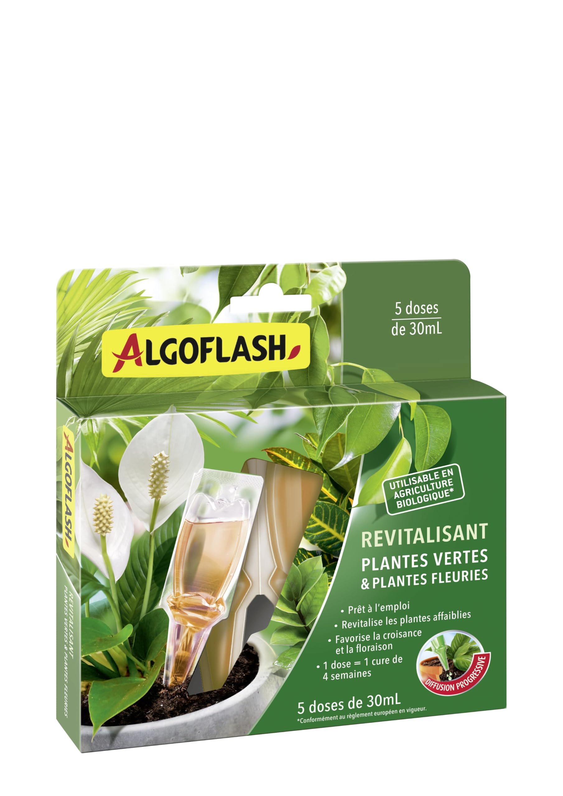 Algoflash monodose revitalisante plantes vertes formule bio