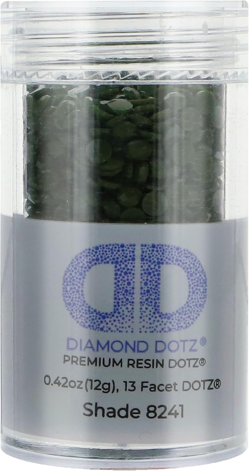 Diamond Dotz 2.8MM 12G Cylinder Cedar Green - Freestyle Diamond Painting Beads, Diamond Art Beads, Replacement Drills, Loose Gems for DIY Crafts and Art Projects