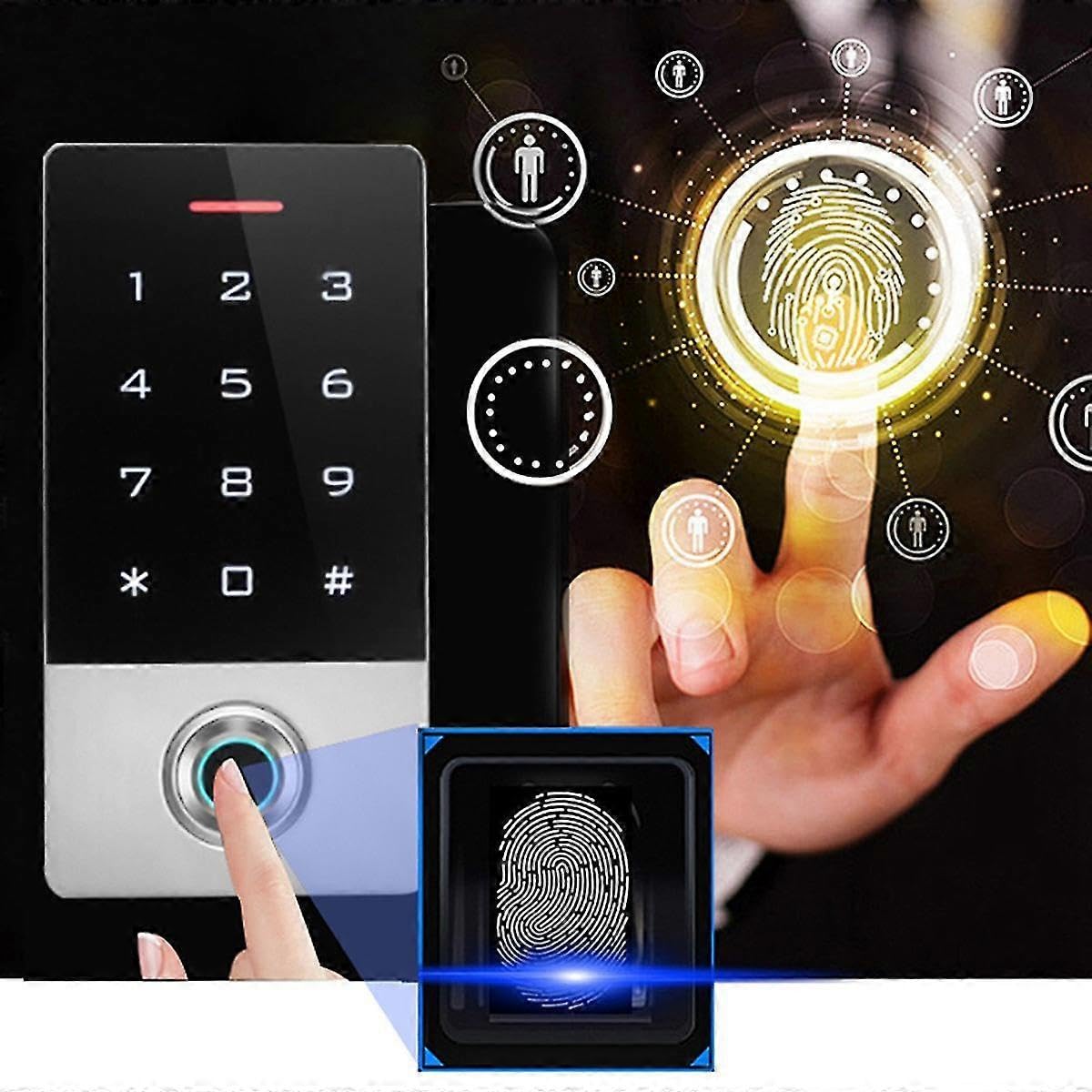 WiFi Tuya metalowy odcisk palca inteligentny zamek do drzwi IP68 wodoodporny system kontroli dostępu do karty pinowej Standalo