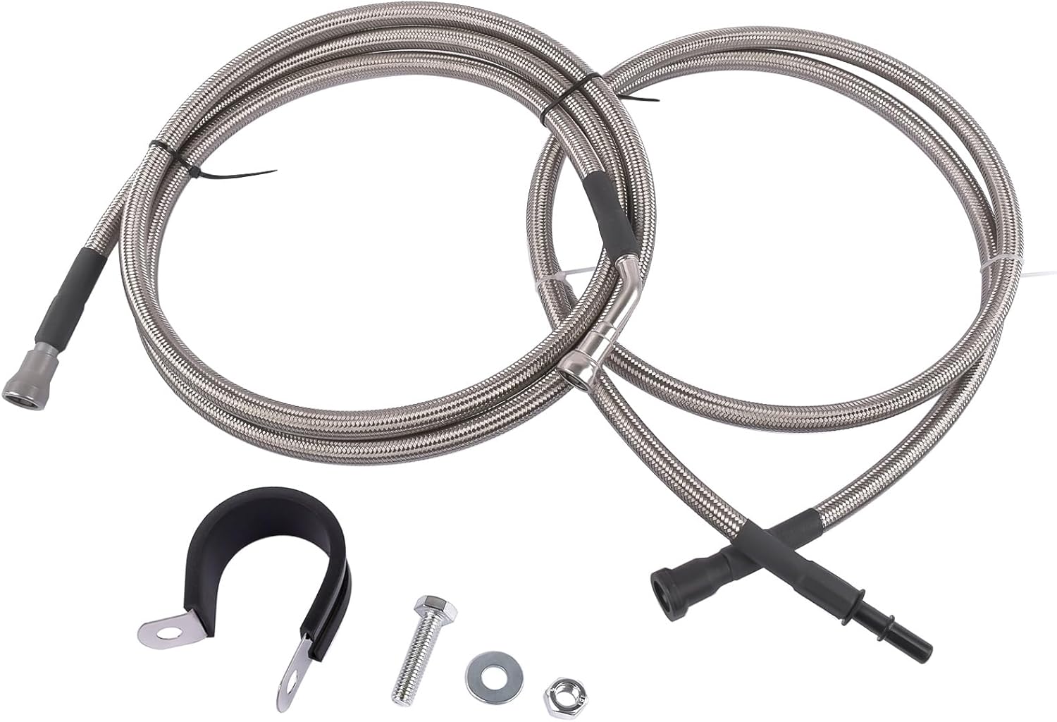 GELUOXI Flexible Stainless Steel Braided Fuel Lines Replacement for Chevy Trailblazer 4.2L 2005-2009 GMC Envoy Rainier 2005-2007 819-814 12658354