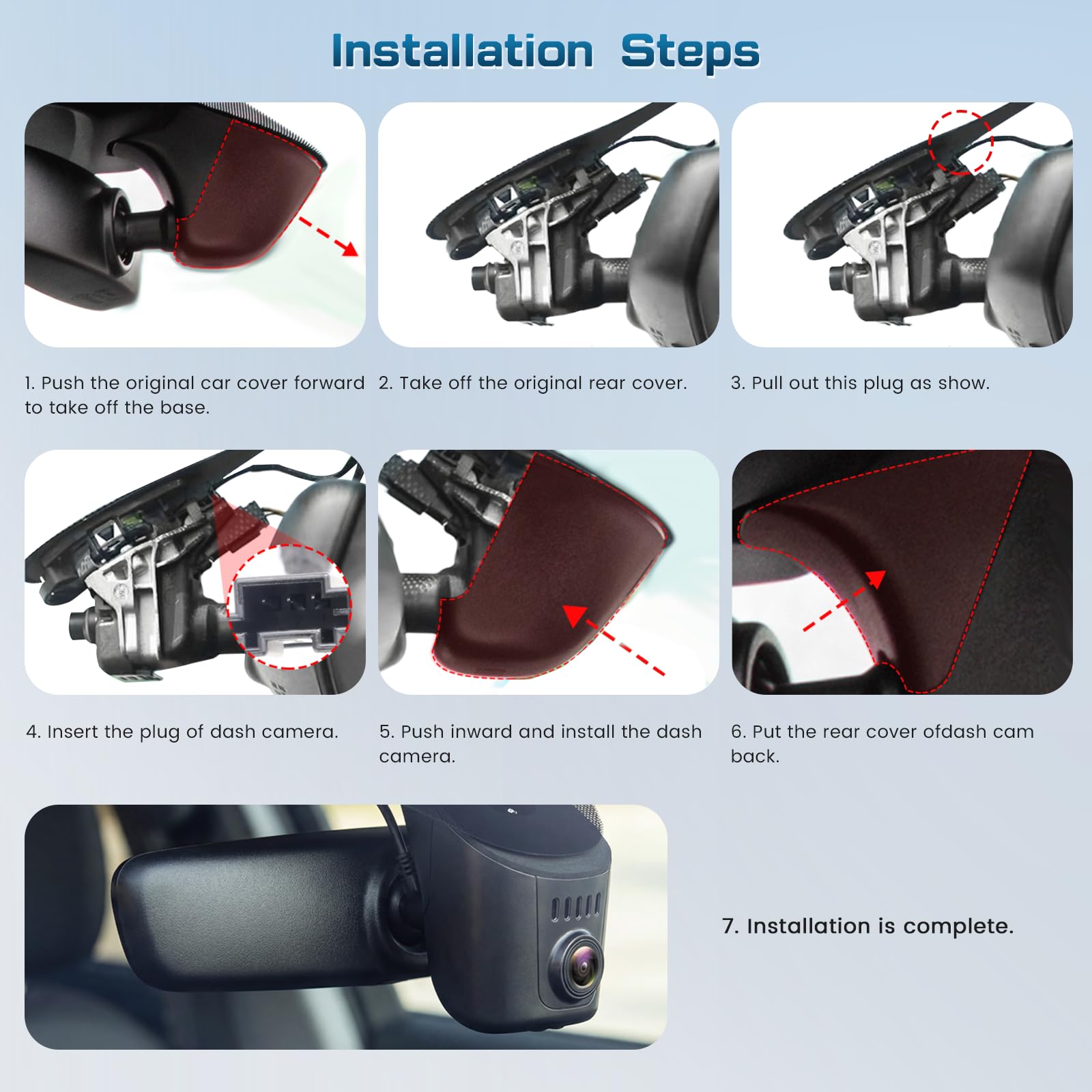 4K Auto-Dashcam Passend für Audi A1 A3 A4 A5 | A6 A7 A8 Q2 Q3 Q5 Q7 Q8 TT R8 e-tron Sportback GT 2019-2026 Alle Serien, Loop-Aufnahm, G-Sensor, 64-GB-Karte,150° Weitwinkel