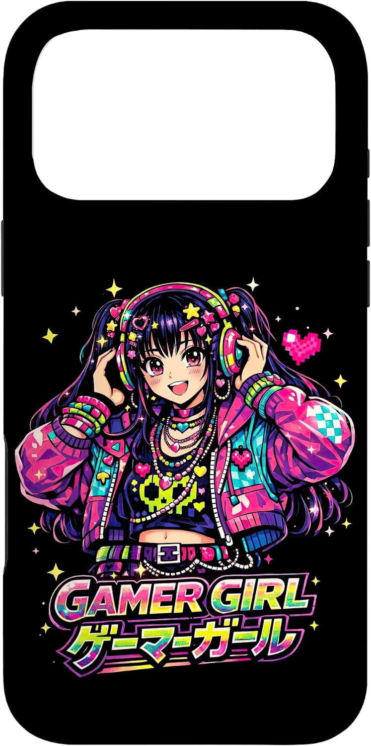 Gamer Girl Decora Kawaii Anime Japanese Harajuku Case for iPhone 17 Pro Max